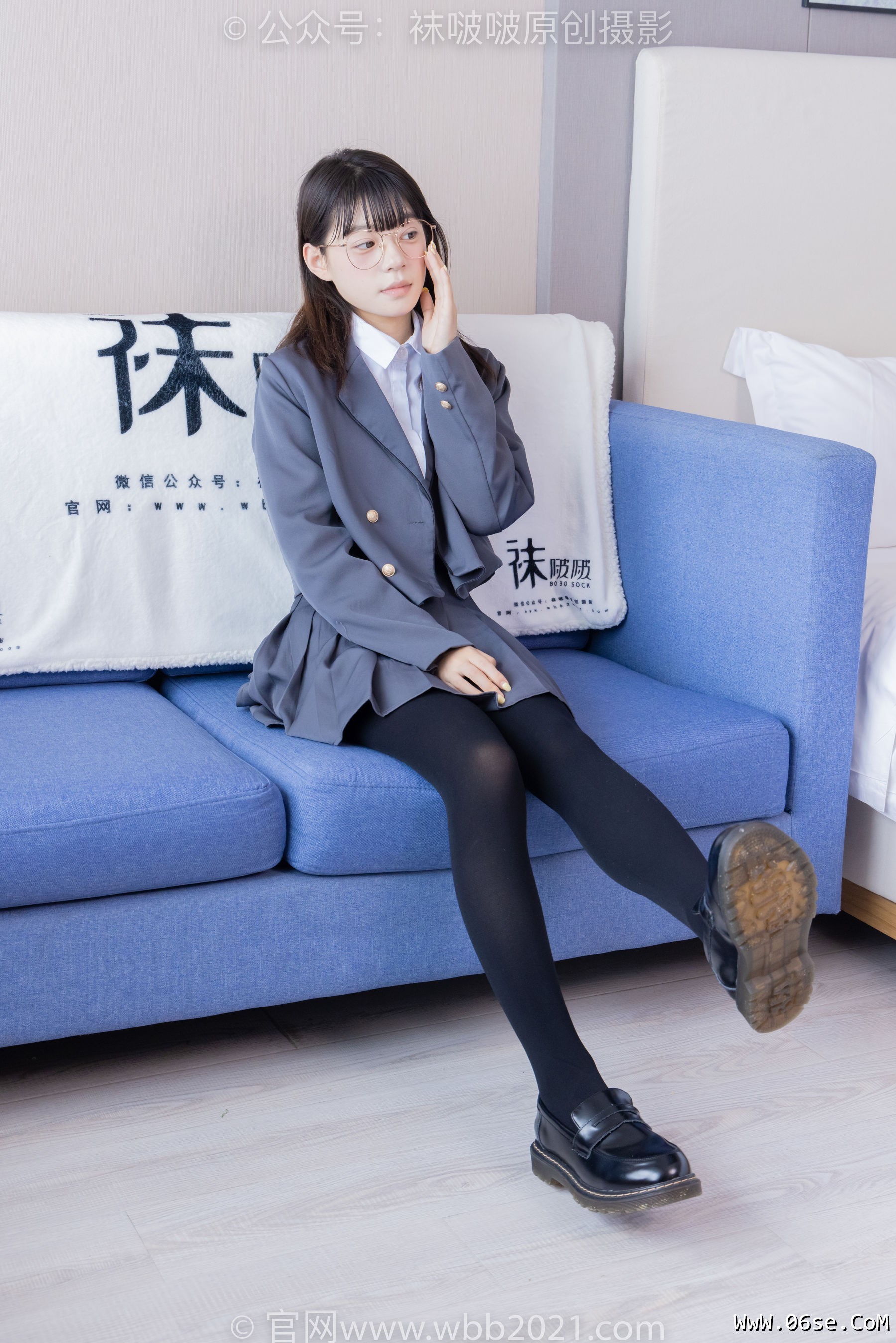 图片[81]-BoBoSocks袜啵啵 No.402 糯米 -皮鞋、厚黑丝、学院jk[140P]-六色网