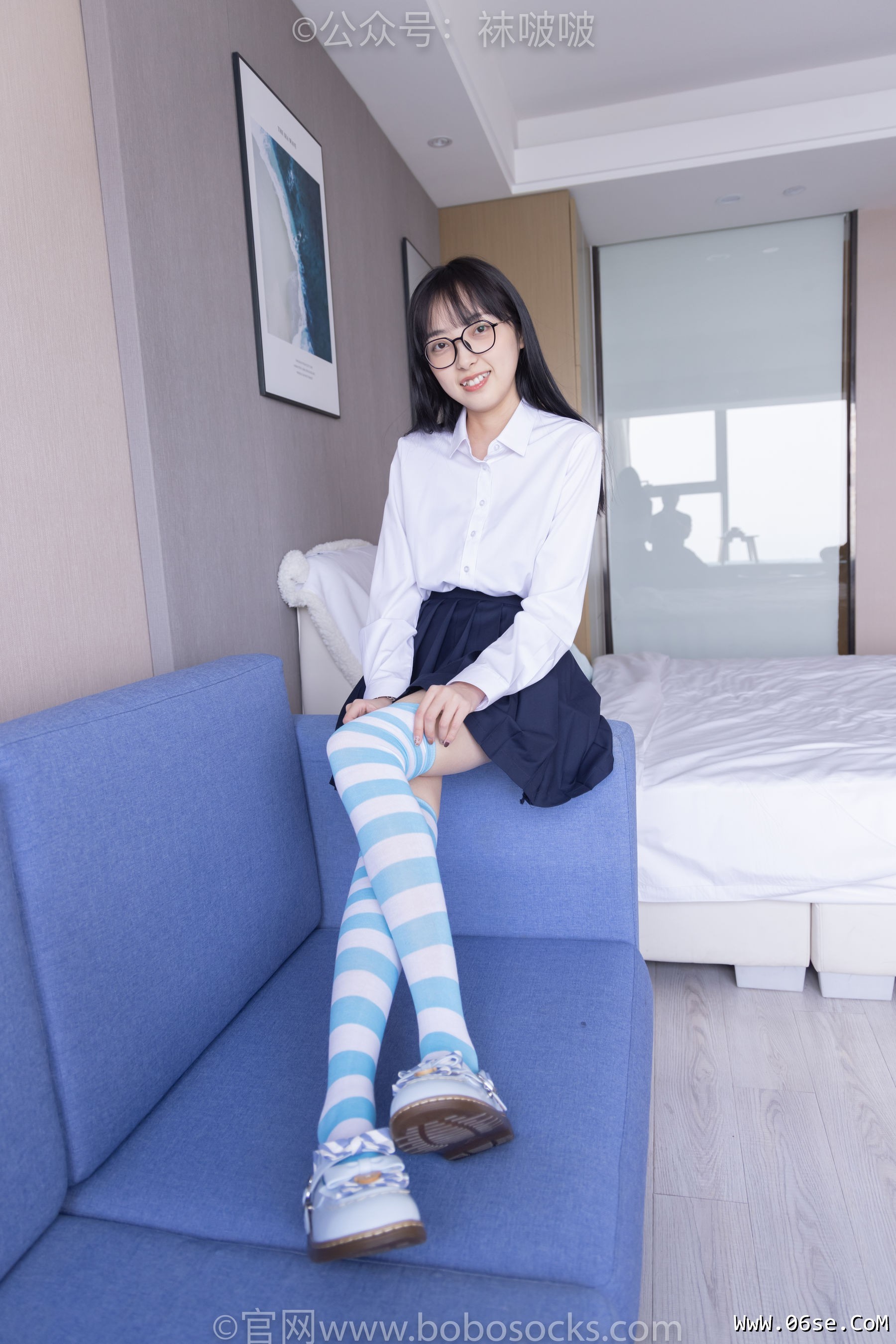 图片[87]-BoBoSocks袜啵啵 No.070 稚予-皮鞋、拖鞋、过膝袜、白棉袜[148P]-六色网