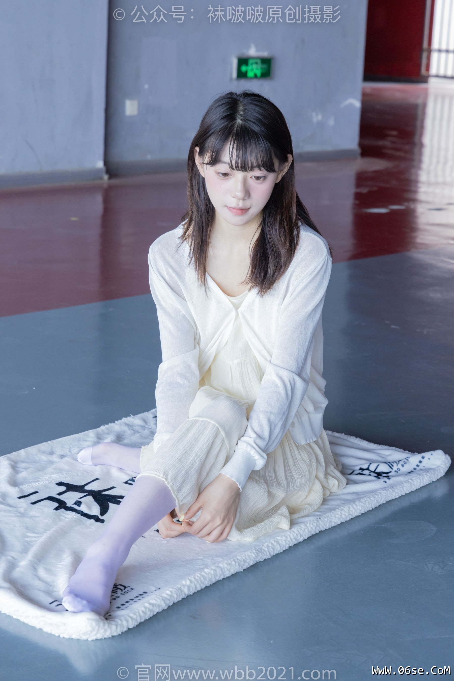 图片[28]-BoBoSocks袜啵啵 No.395 糯米 -板鞋、白丝[145P]-六色网