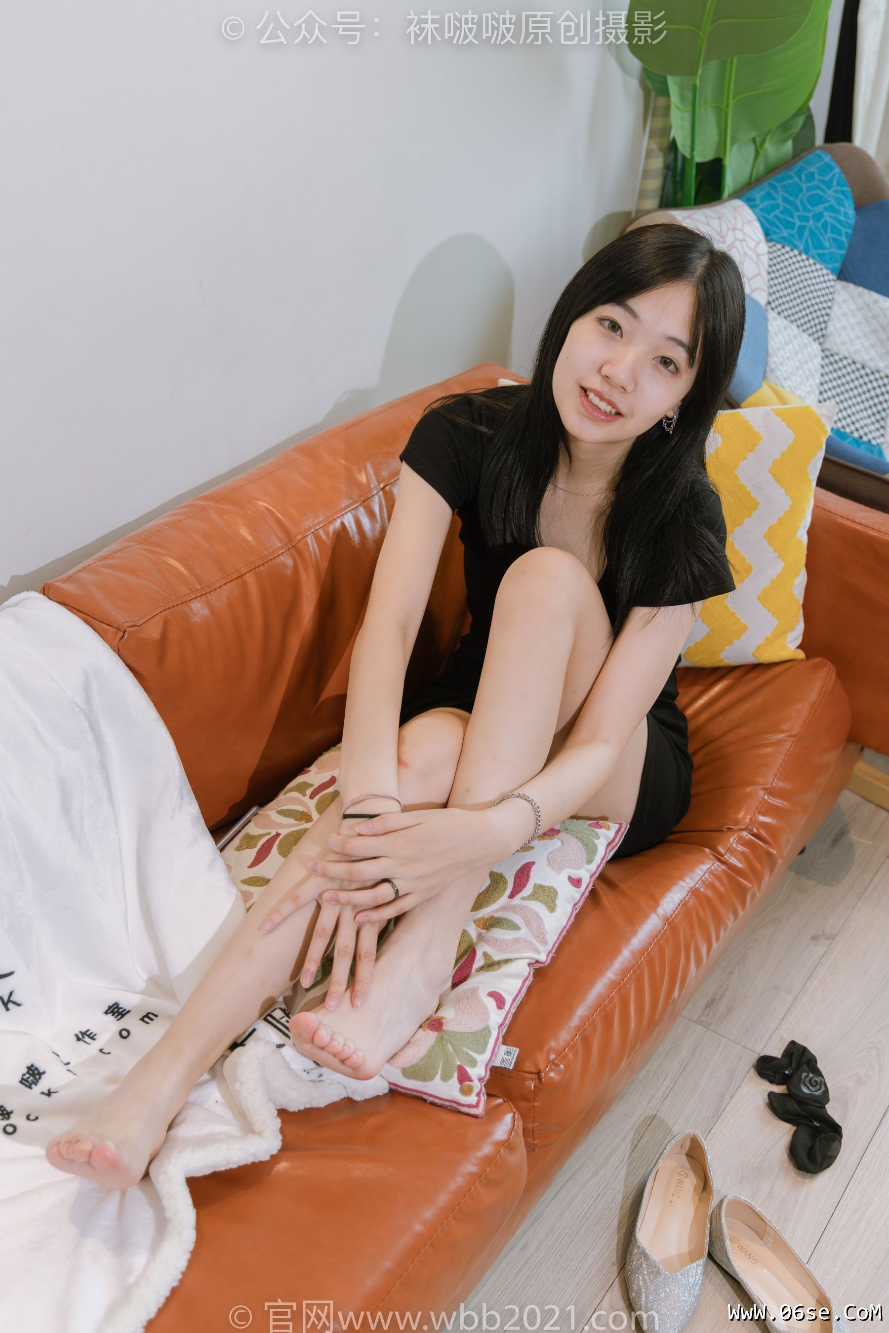图片[92]-BoBoSocks袜啵啵 No.363 小甜豆 -两双平底鞋、黑色船袜、裸足[140P]-六色网