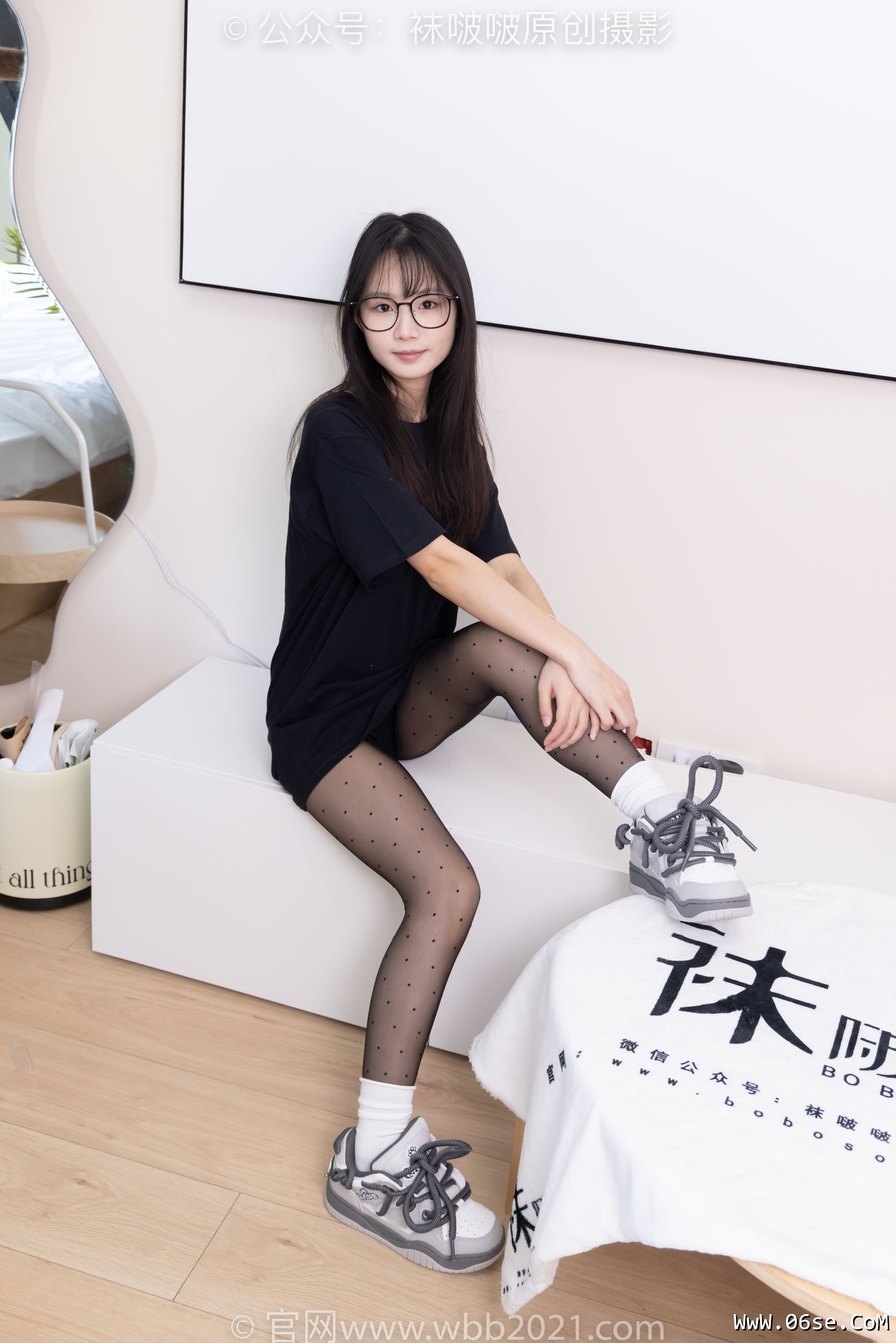 图片[56]-BoBoSocks袜啵啵 No.418 甜甜圈 – 板鞋、白棉袜、波点黑丝[145P]-六色网