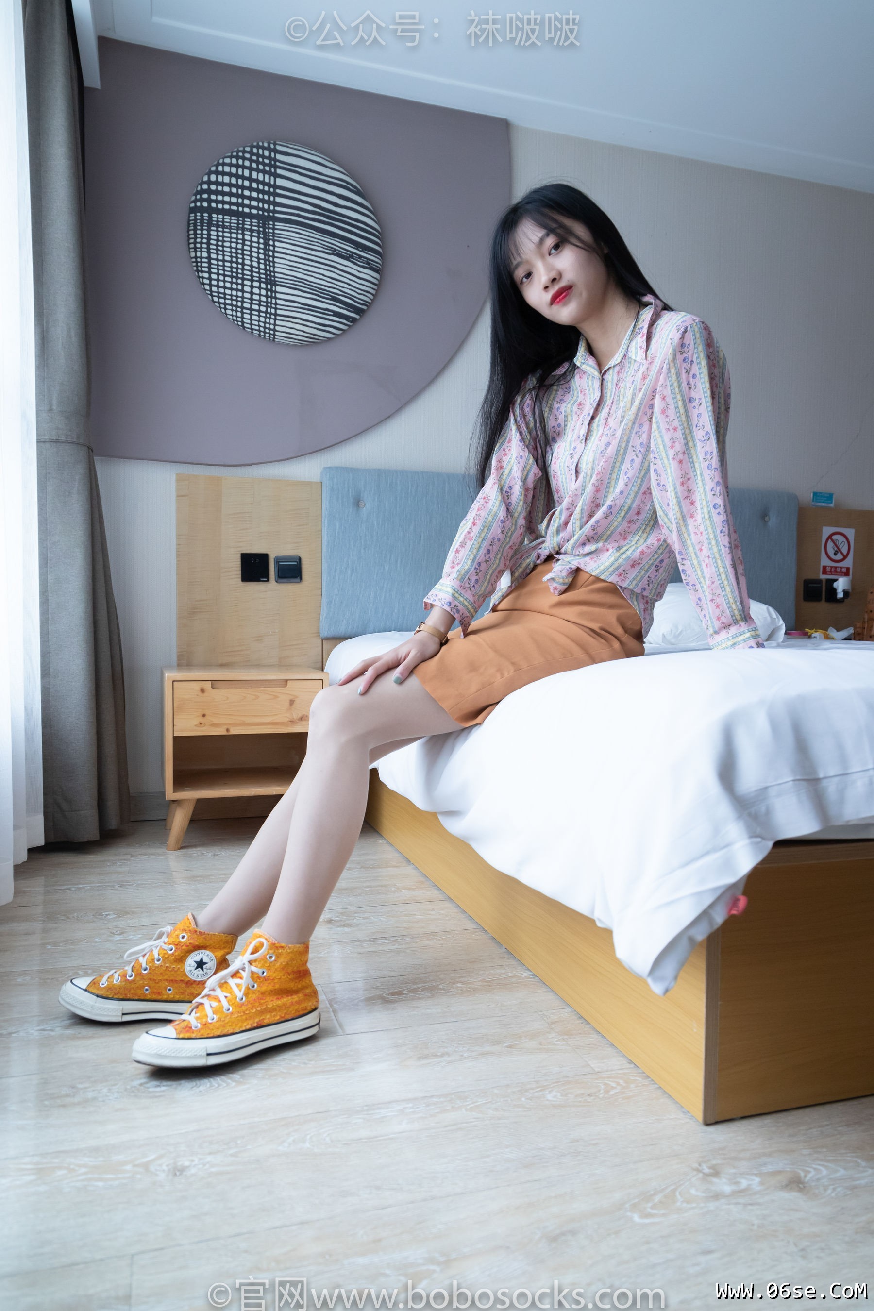 图片[2]-BoBoSocks袜啵啵 No.008 涵涵-帆布鞋、白色短棉袜、肉丝[139P]-六色网