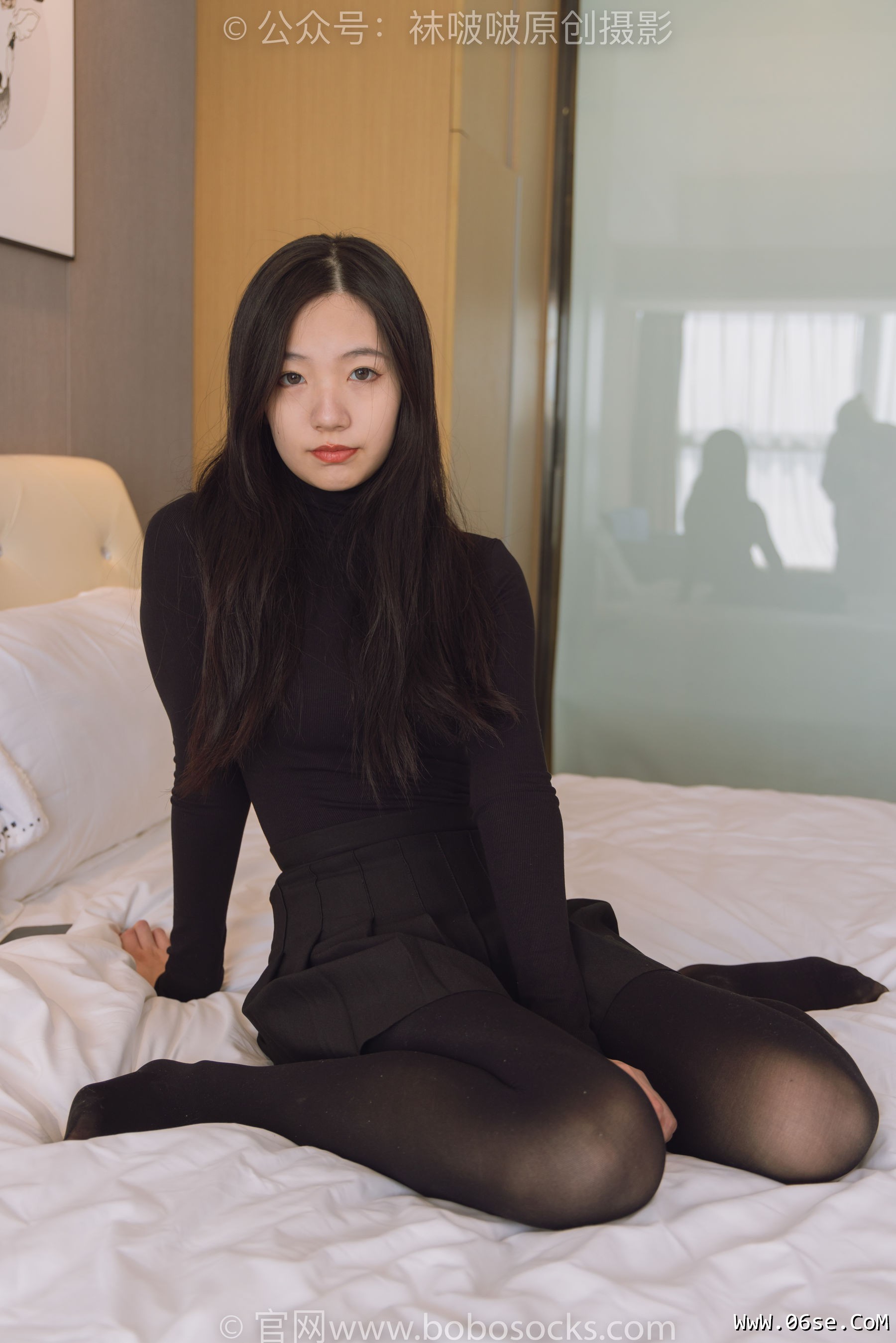 图片[17]-BoBoSocks袜啵啵 No.184 小甜豆-黑皮鞋、厚黑丝[140P]-六色网