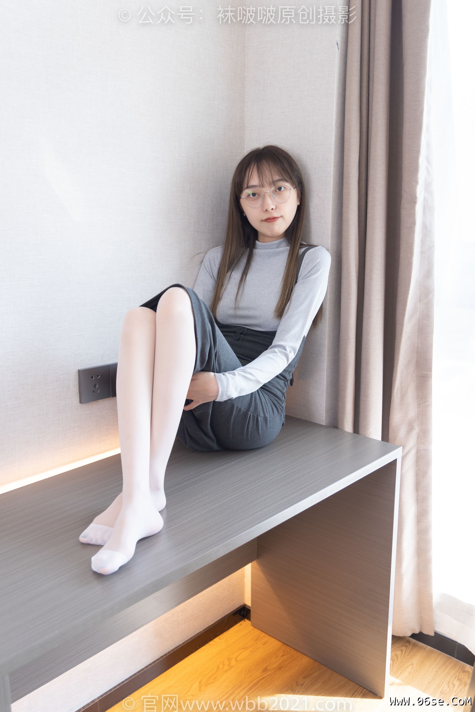 图片[36]-BoBoSocks袜啵啵 No.309 稚予 -两双高跟鞋、灰丝、白丝、裸足、踩奶油蛋糕剧情[180P]-六色网