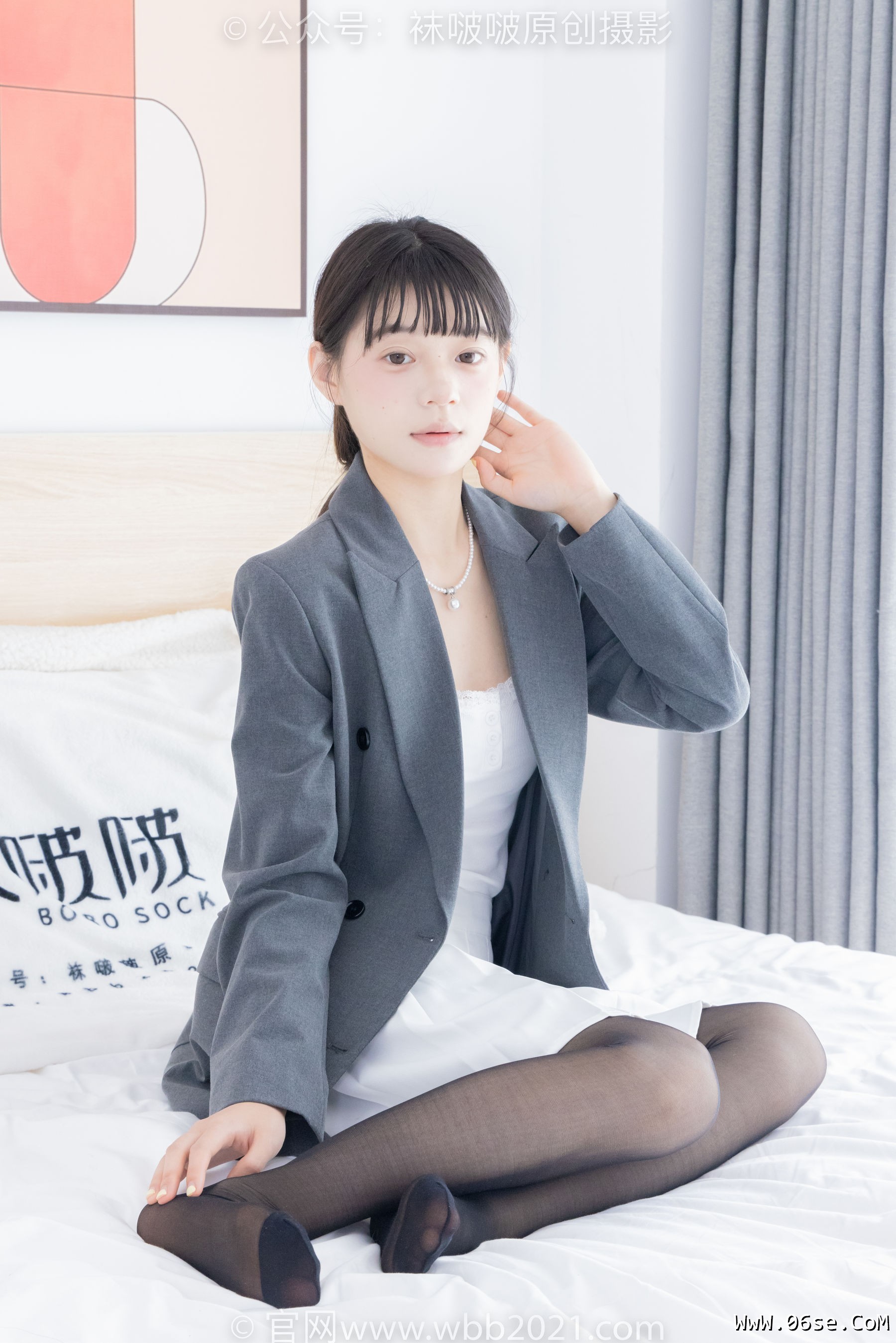 图片[10]-BoBoSocks袜啵啵 No.404 糯米 -板鞋、黑丝、ol风[145P]-六色网