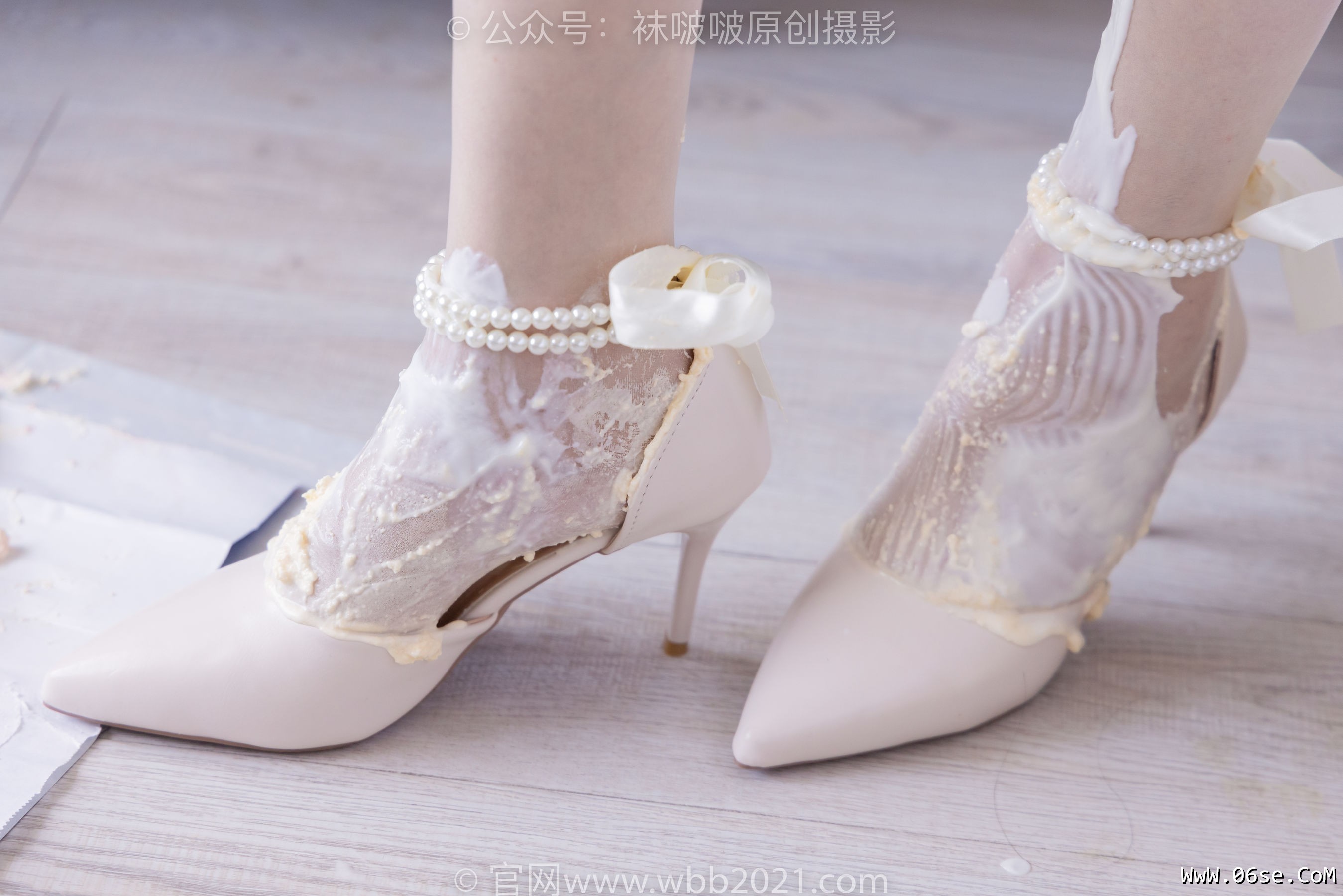 图片[47]-BoBoSocks袜啵啵 No.367 小甜豆 -高跟鞋、油亮白丝、丝袜踩奶油蛋糕[145P]-六色网