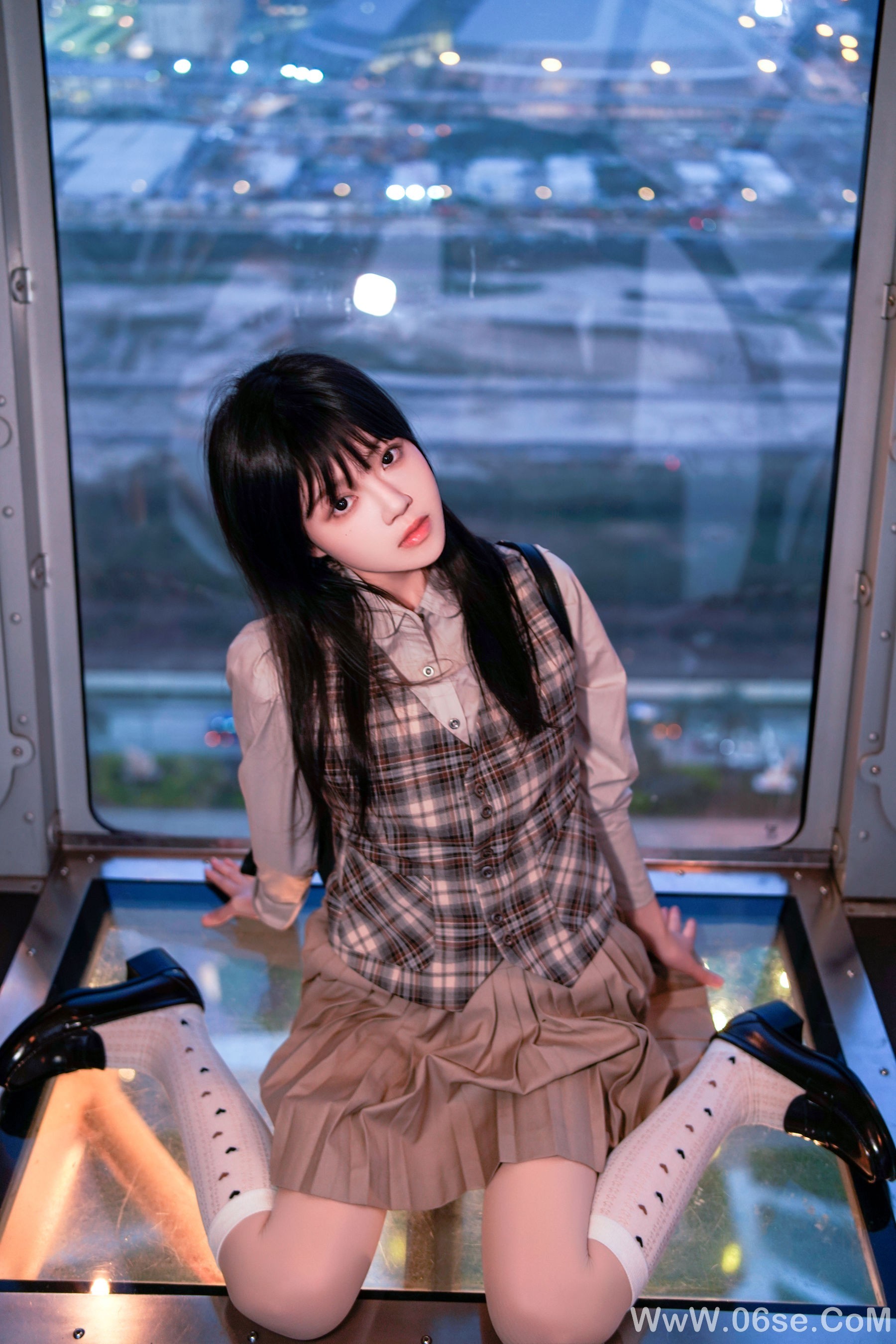 图片[20]-桜桃喵 – 制服摩天轮[27P]-六色网