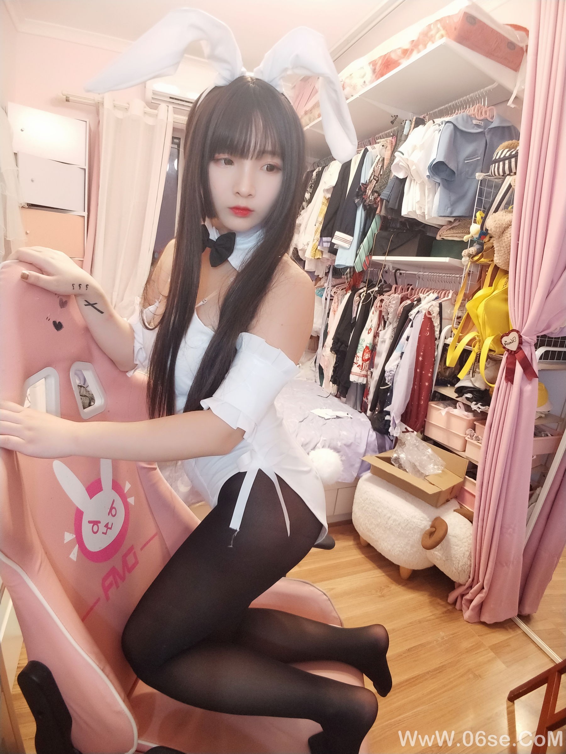 图片[12]-二次元美女古川kagura 黑丝兔女郎[24P]-六色网