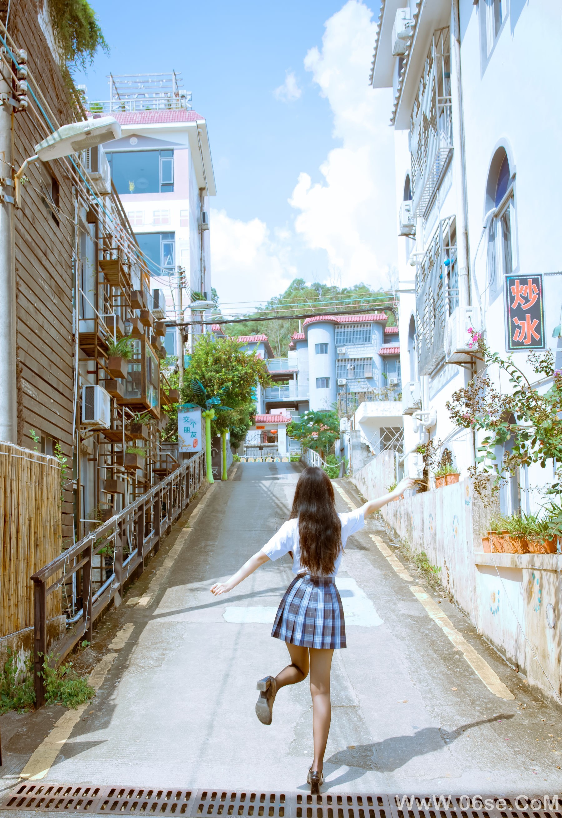 图片[9]-微博人气Coser不呆猫 – 泳衣JK学妹[59P]-六色网