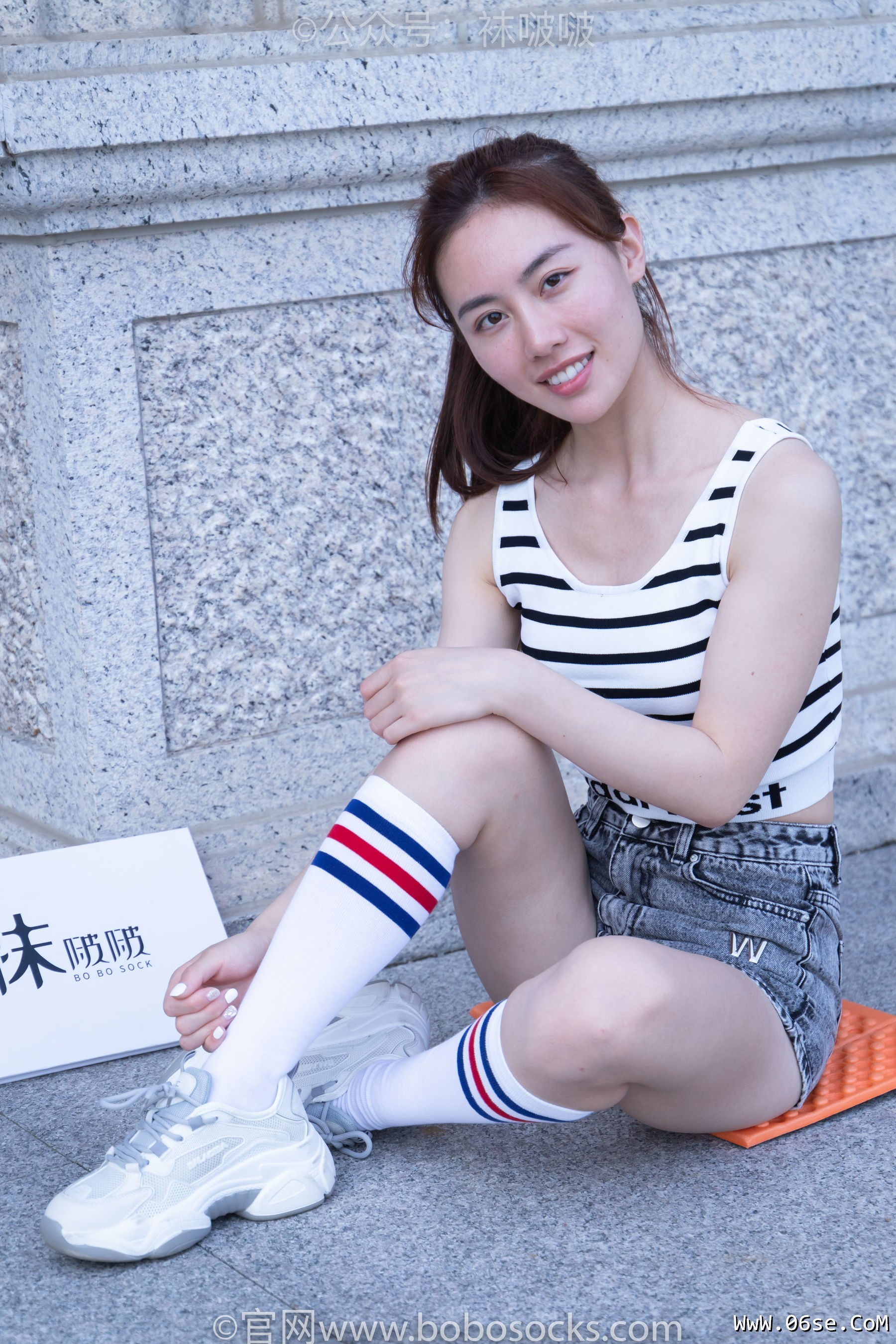 图片[21]-BoBoSocks袜啵啵 No.006 小米-运动鞋、白色小腿袜、裸足[130P]-六色网