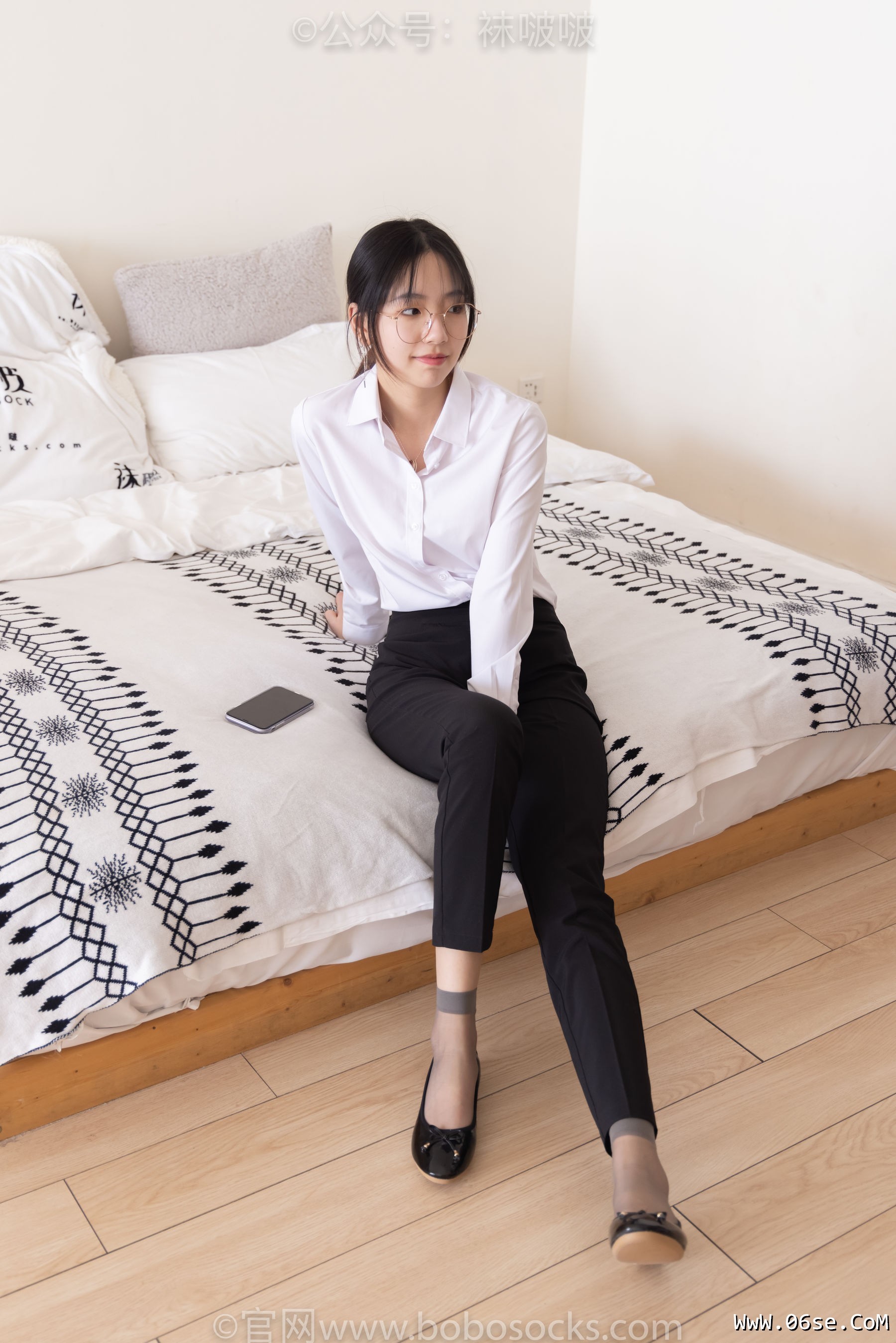图片[3]-BoBoSocks袜啵啵 No.085 小甜豆-平底鞋、短灰丝、短肉丝[140P]-六色网