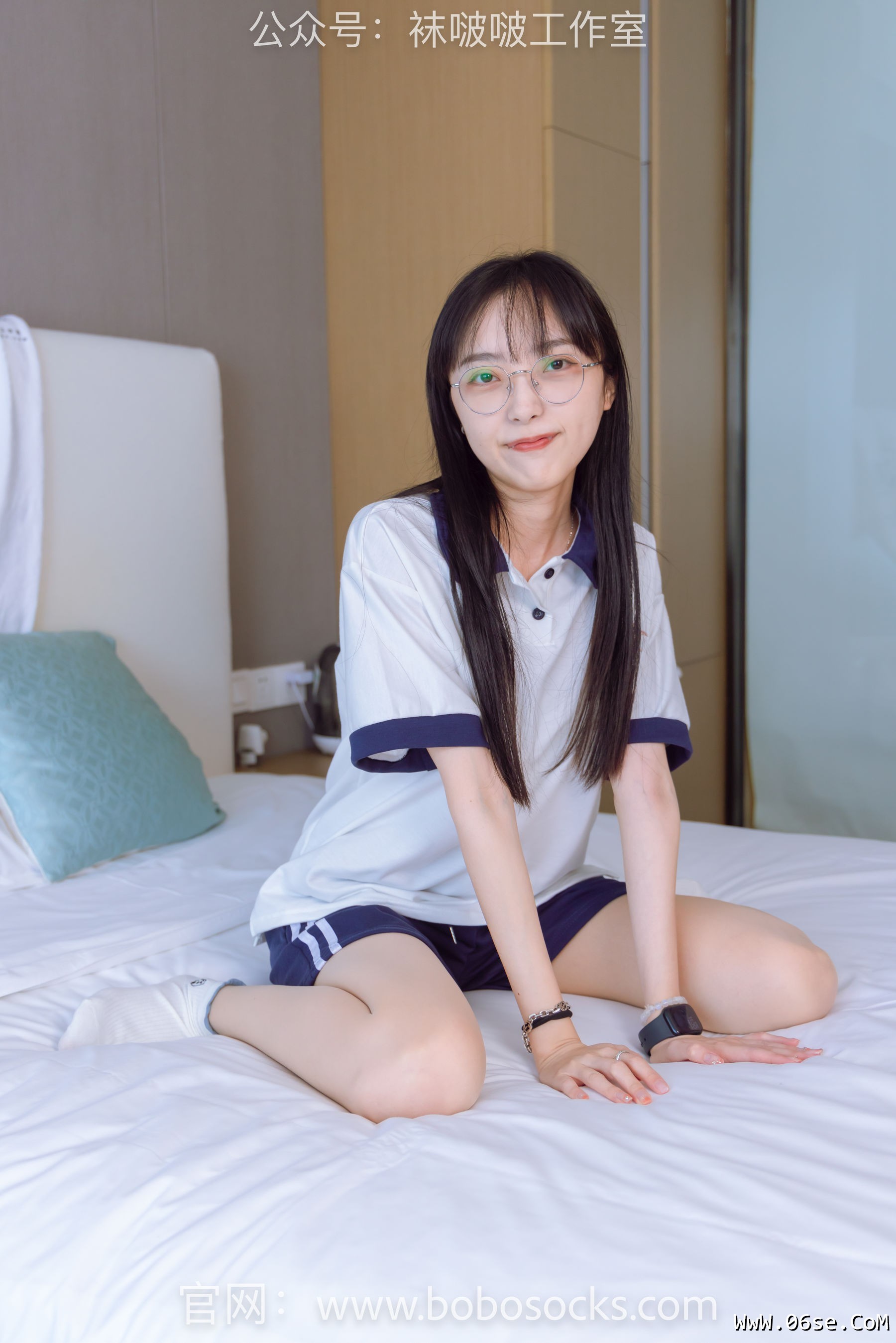图片[62]-BoBoSocks袜啵啵 No.118 稚予-运动鞋、白棉袜、肉丝、踩小熊玩偶[140P]-六色网