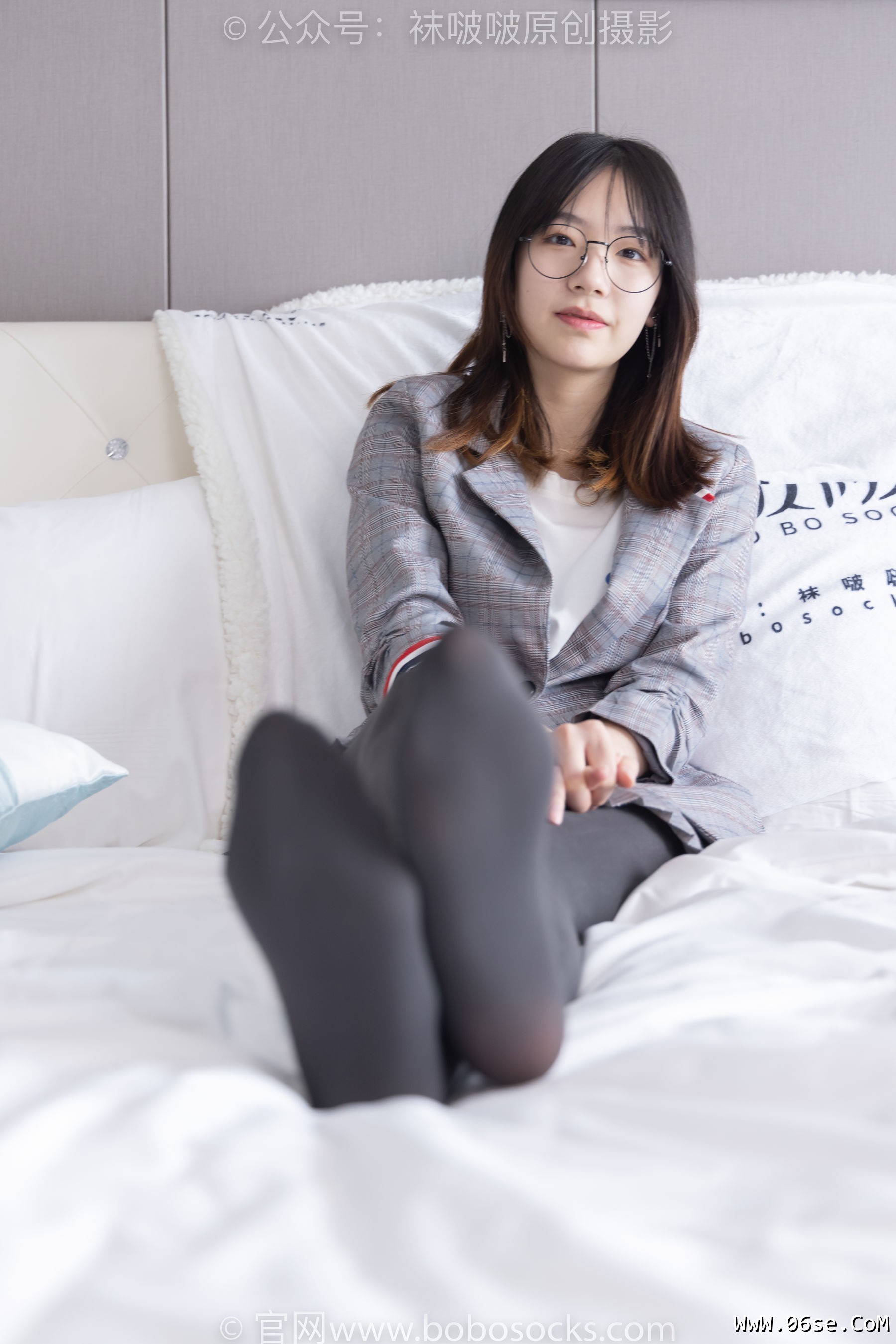 图片[11]-BoBoSocks袜啵啵 No.210 小甜豆 -皮鞋、厚灰丝、ol装[140P]-六色网