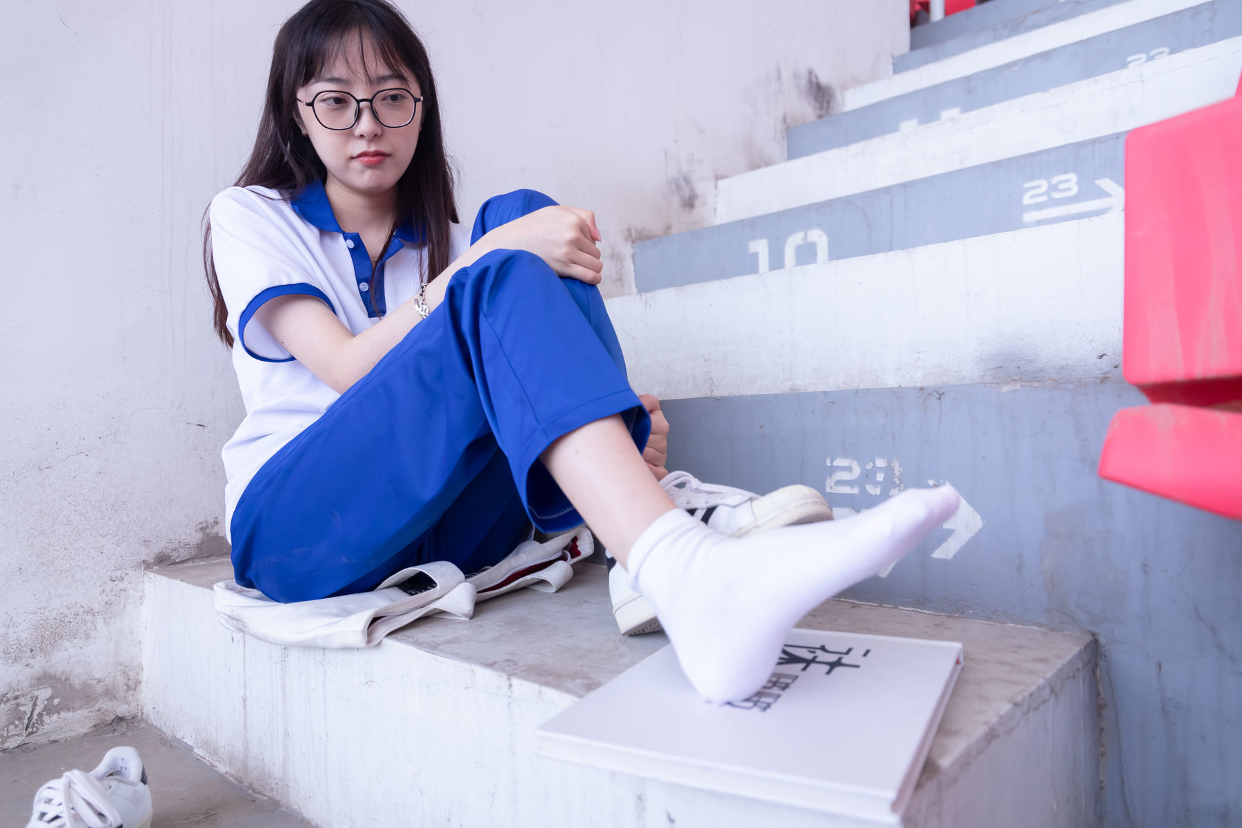 图片[53]-BoBoSocks袜啵啵 No.002 稚予-校服、贝壳头、白棉袜、裸足[139P]-六色网