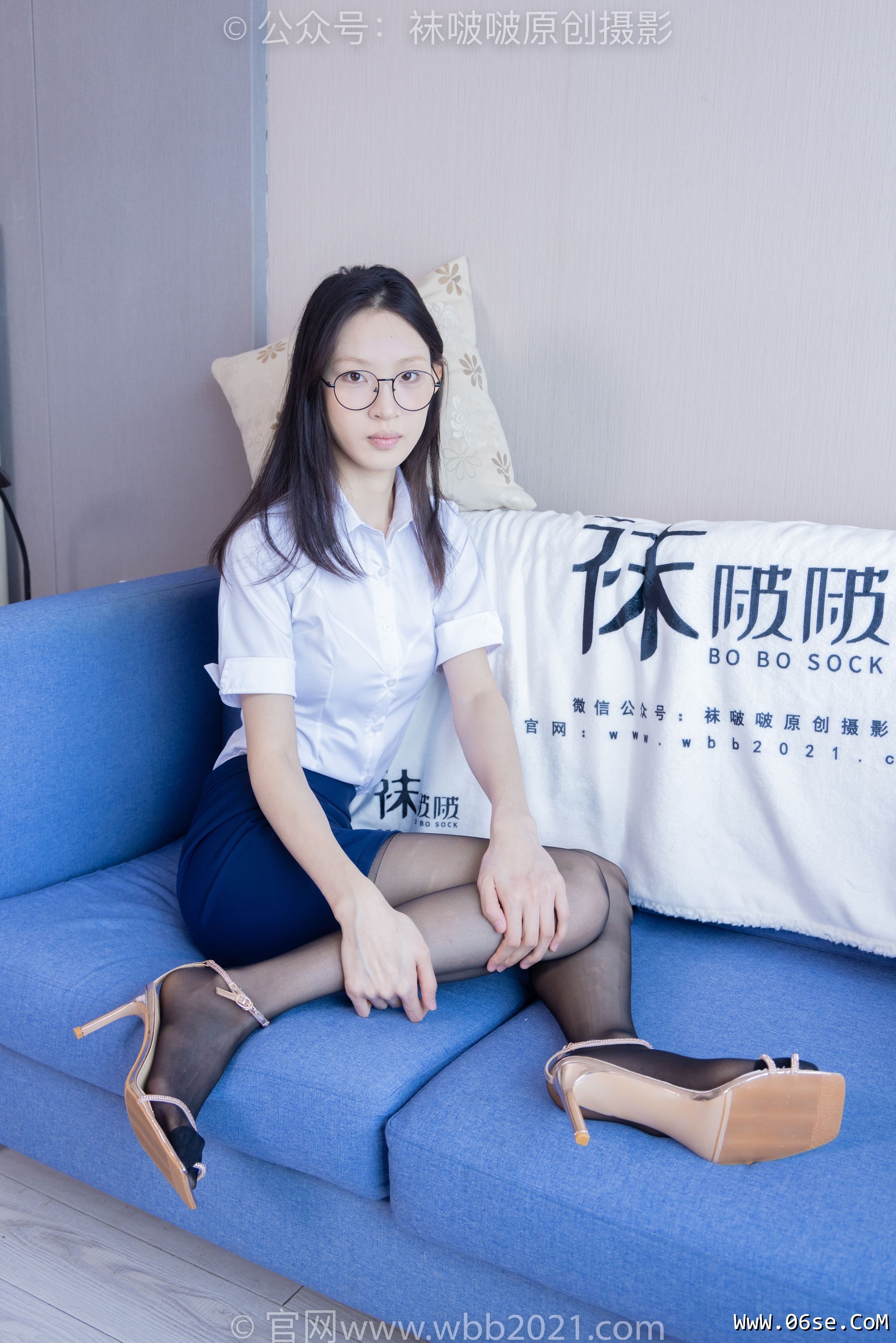 图片[102]-BoBoSocks袜啵啵 No.373 雪糕 -高跟凉鞋、黑丝（脚尖加固款）、ol制服[160P]-六色网