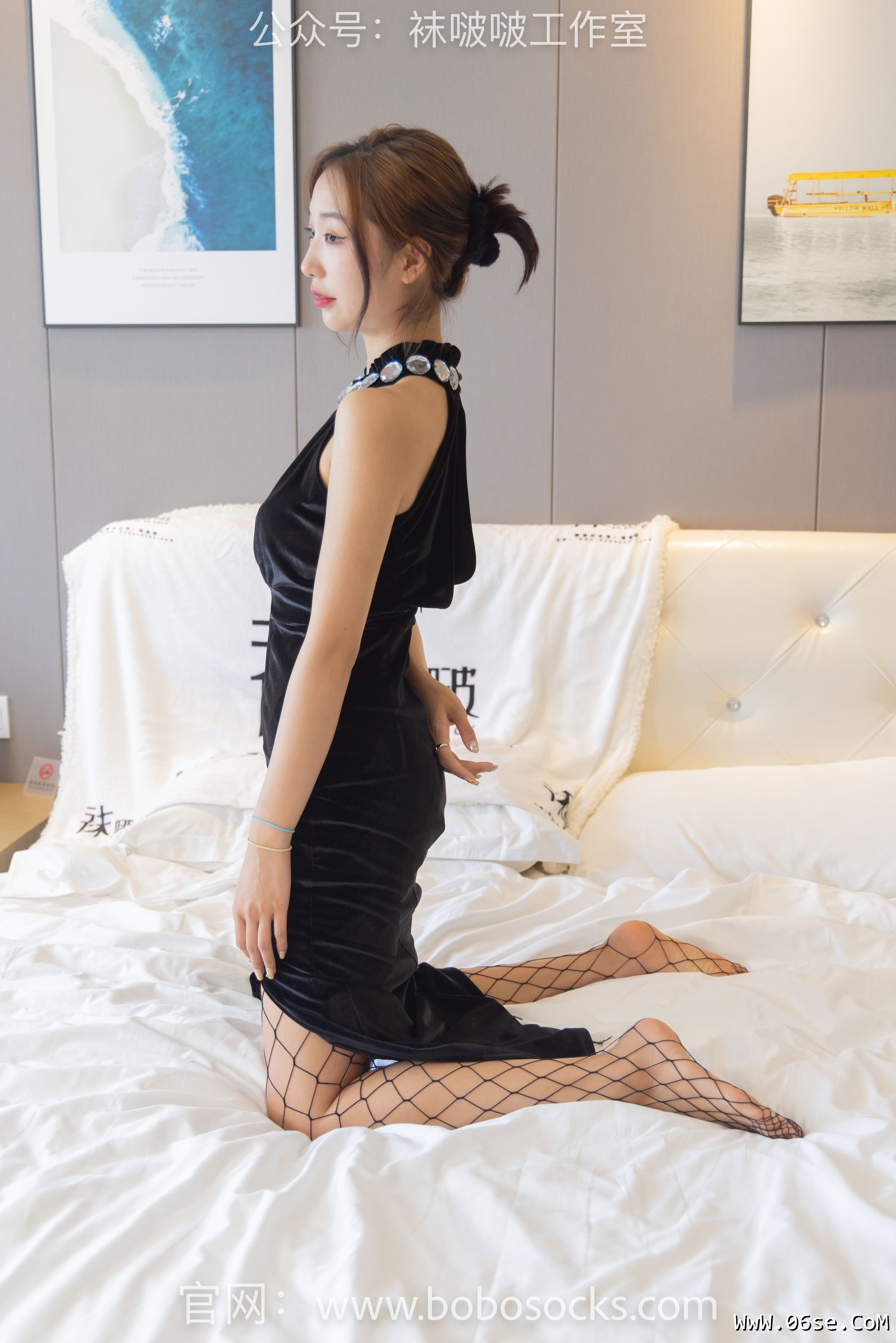 图片[65]-BoBoSocks袜啵啵 No.113 果果-高跟鞋、黑色网袜[141P]-六色网