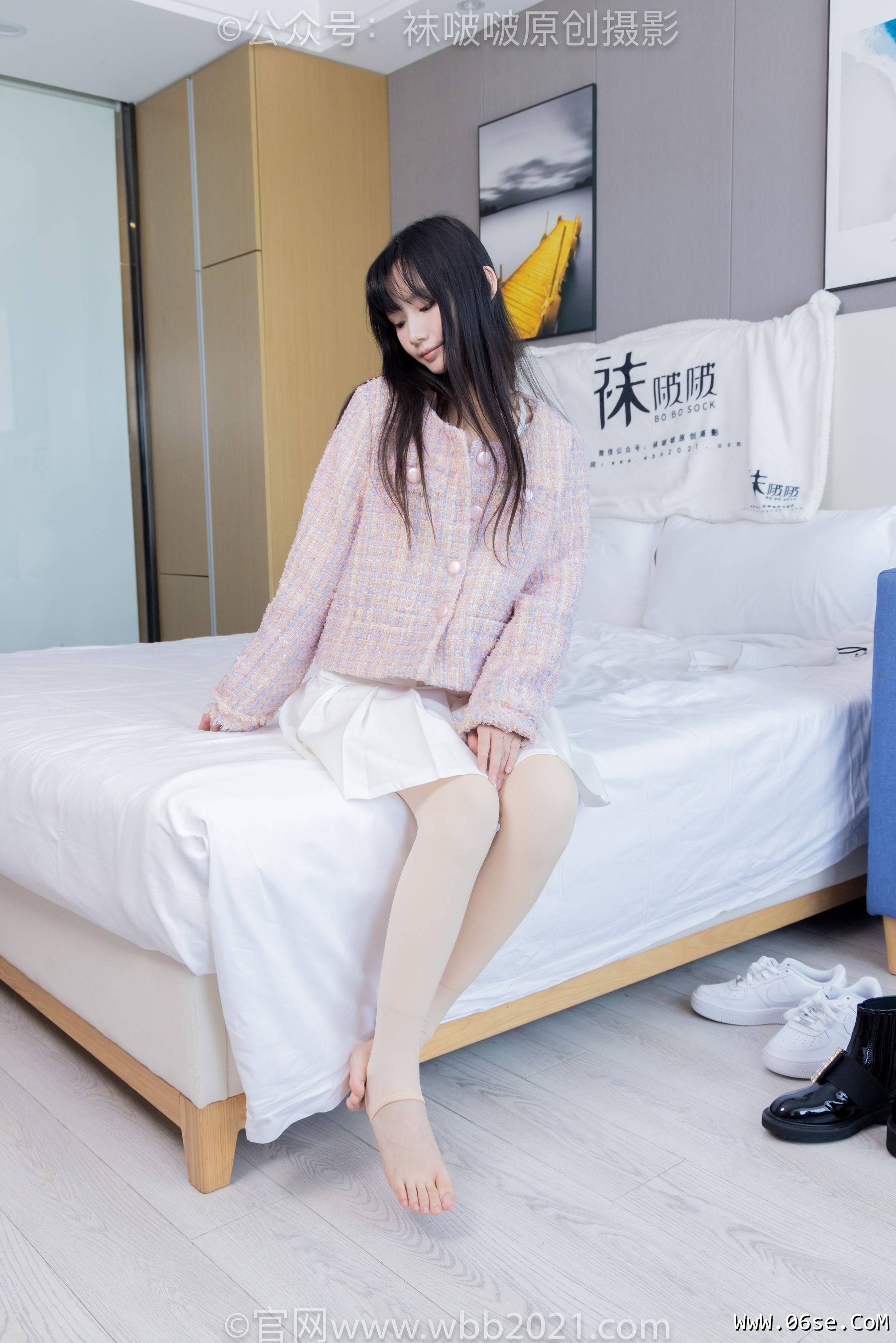 图片[102]-BoBoSocks袜啵啵 No.438 甜甜圈 -皮鞋、板鞋、白棉袜、黑色踩脚袜[150P]-六色网