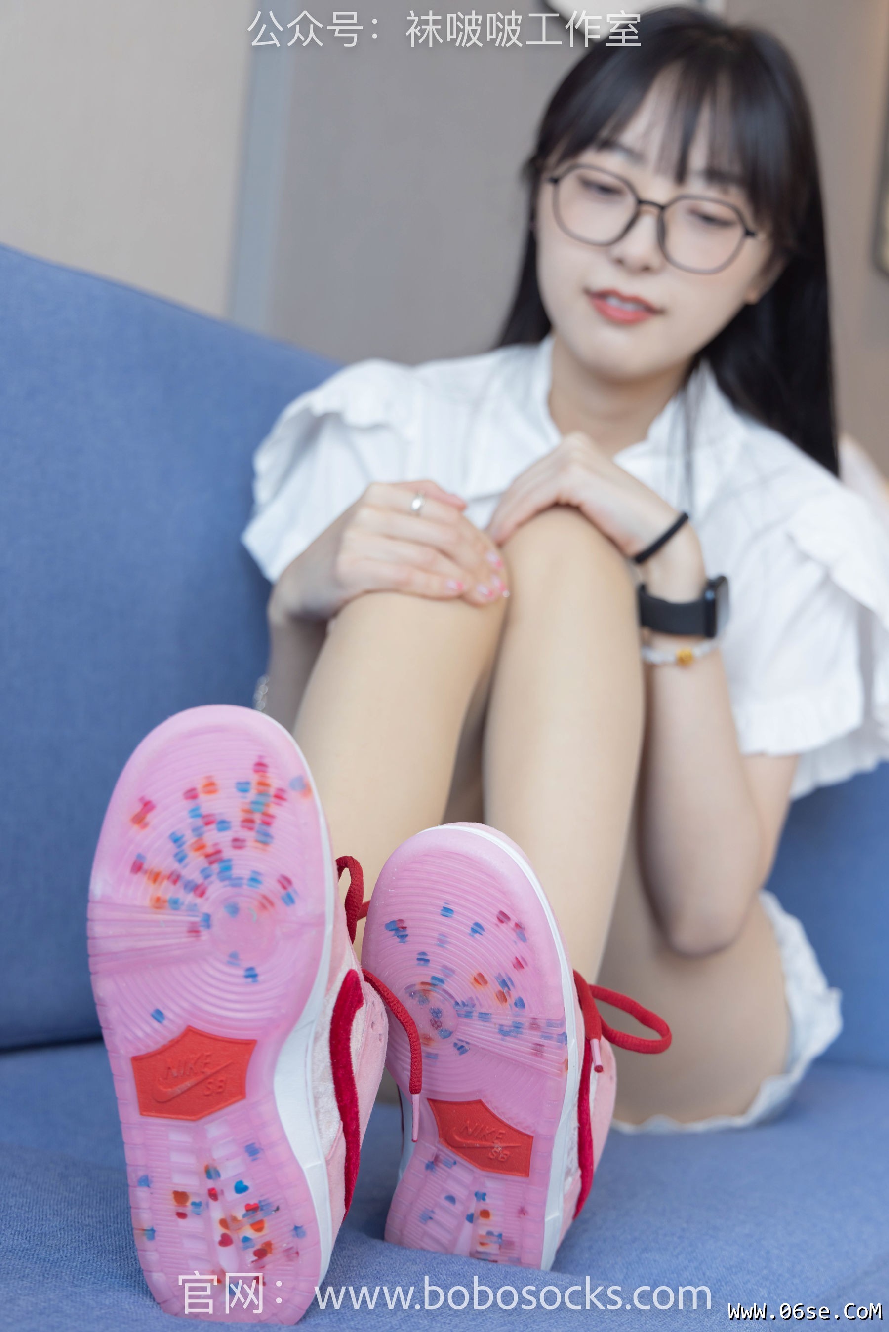 图片[18]-BoBoSocks袜啵啵 No.097 稚予-板鞋、玻璃丝短袜、肉丝[140P]-六色网