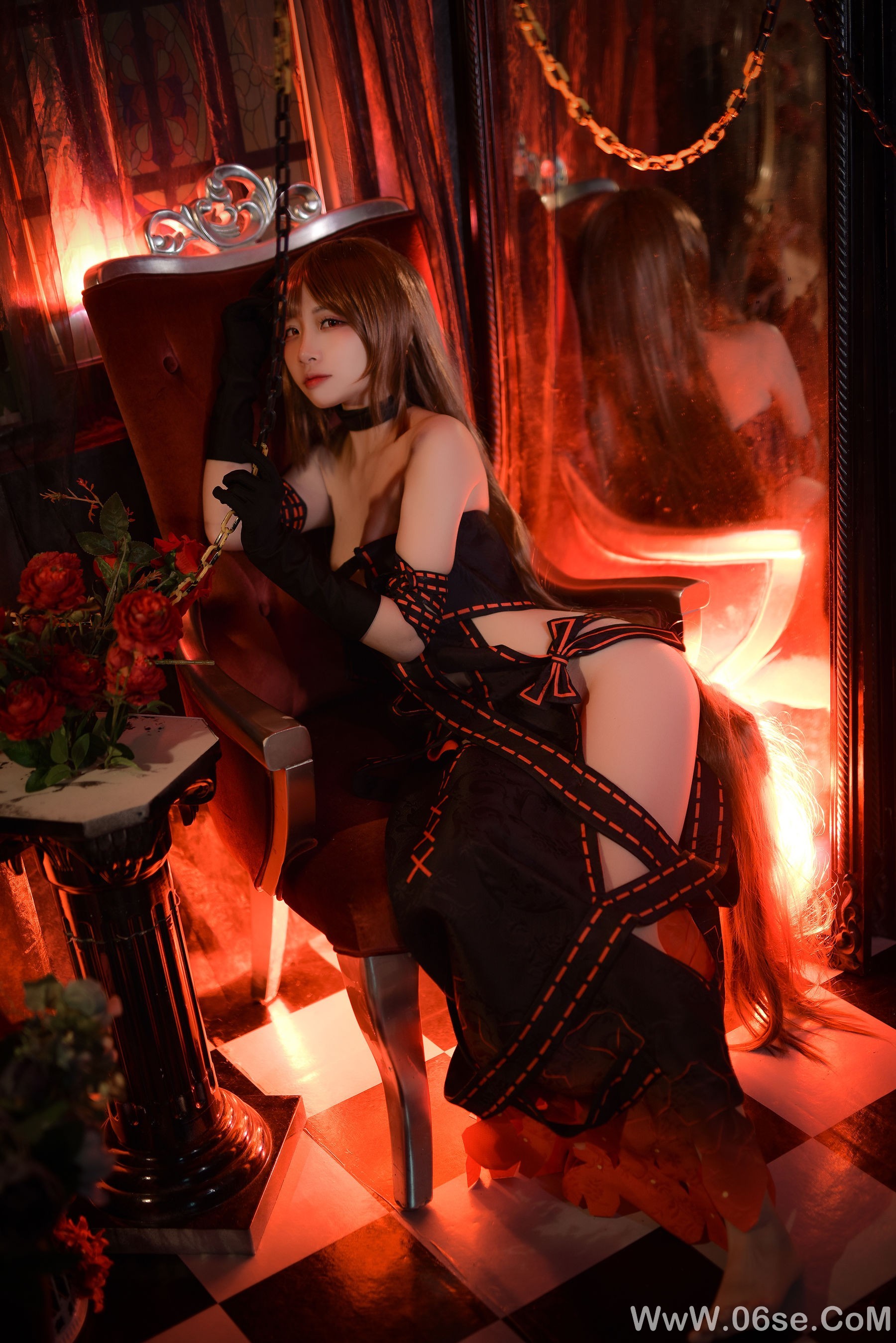图片[24]-人气Coser二佐Nisa Fate虞美人[24P]-六色网