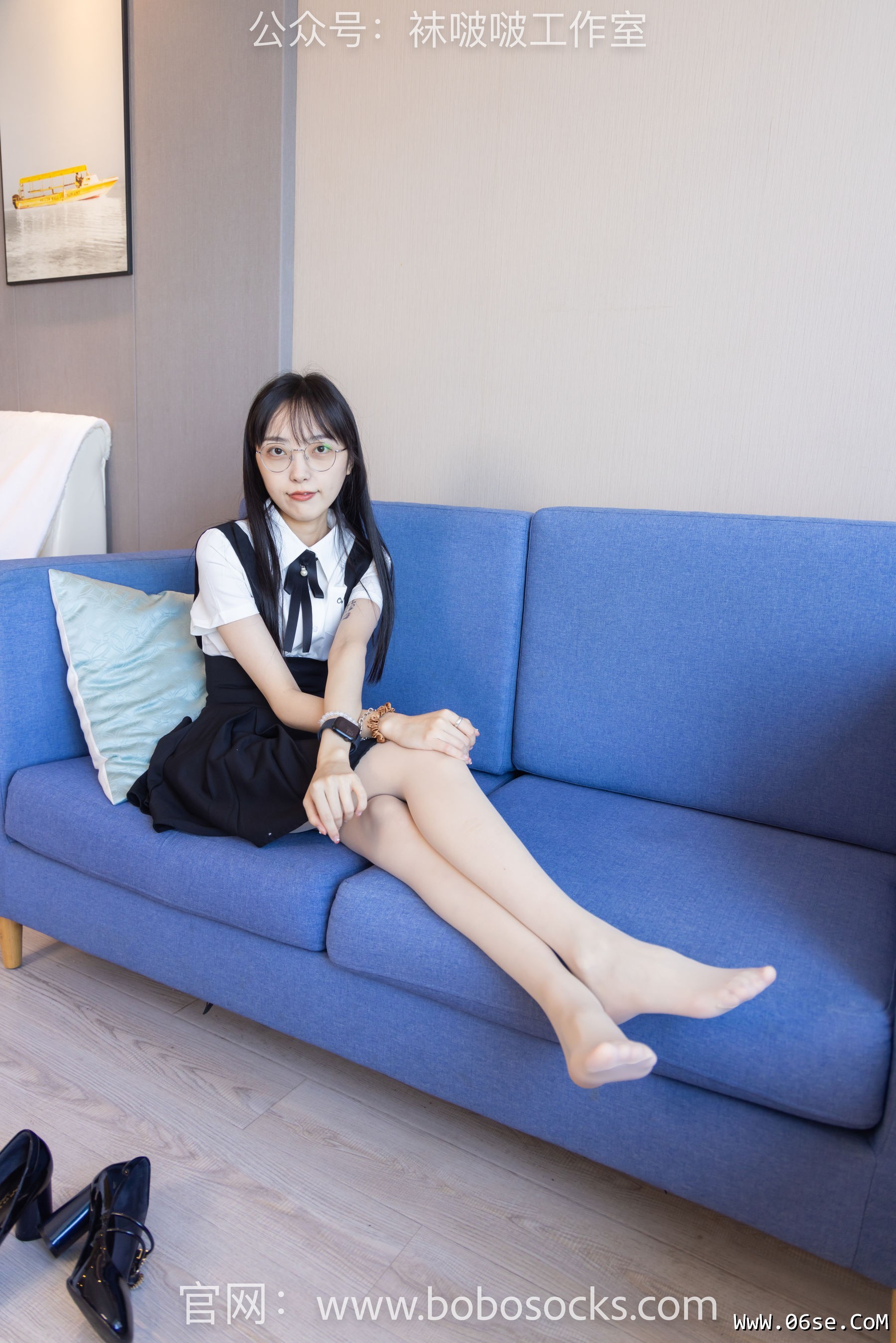 图片[33]-BoBoSocks袜啵啵 No.121 稚予-高跟鞋、白棉袜、肉丝[140P]-六色网