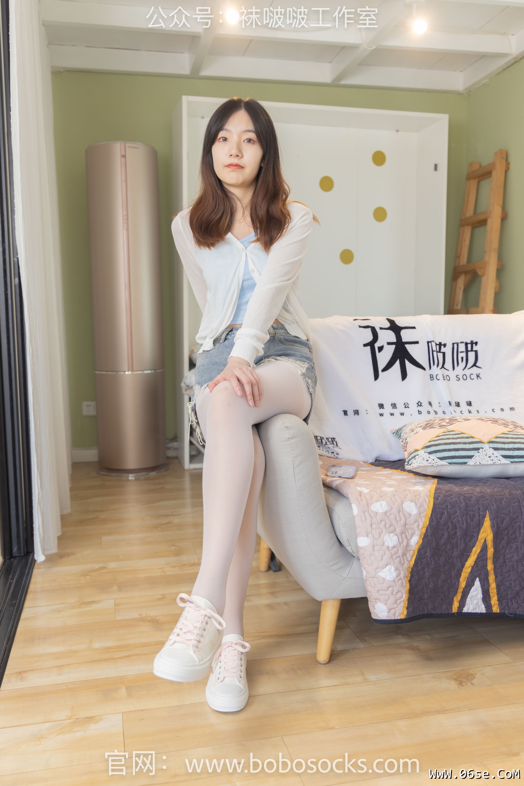 图片[37]-BoBoSocks袜啵啵 No.102 小甜豆-板鞋、白丝[140P]-六色网