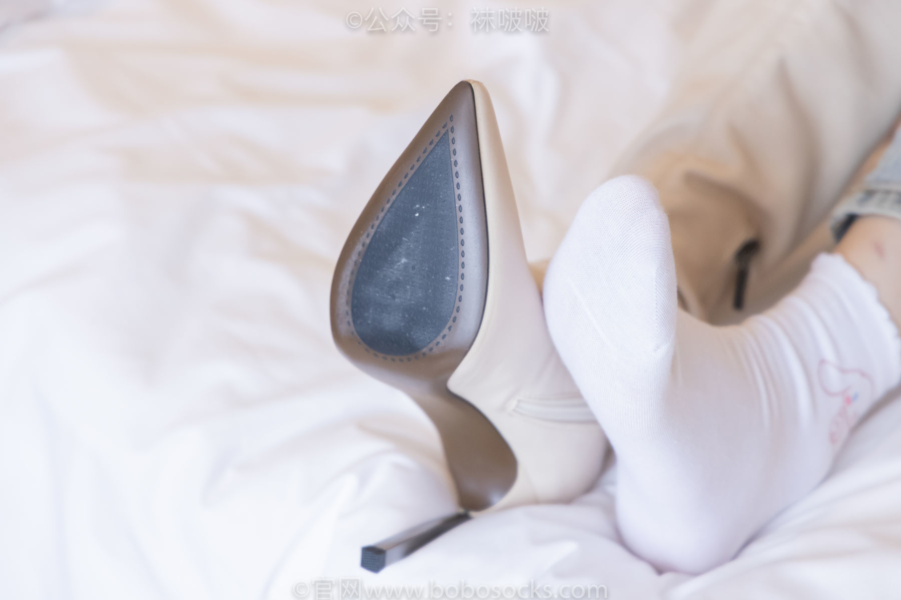 图片[89]-BoBoSocks袜啵啵 No.050 小甜豆-高跟长靴、白棉袜[175P]-六色网