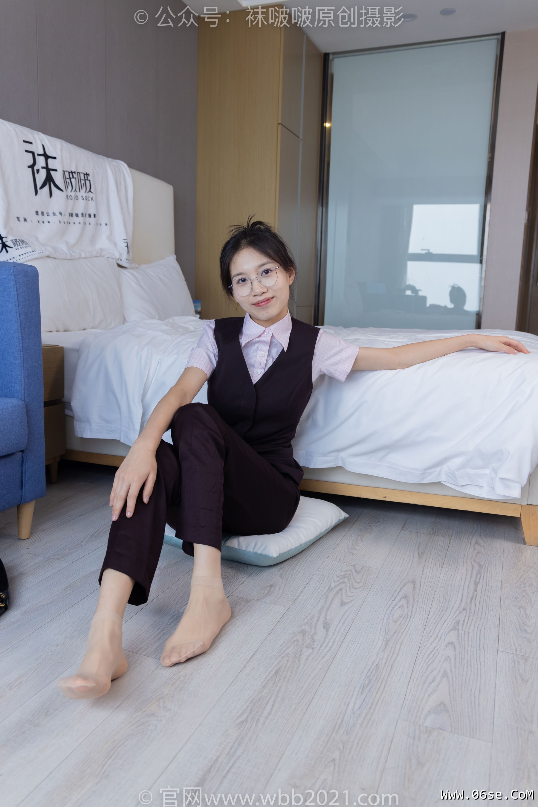 图片[44]-BoBoSocks袜啵啵 No.271 芝士 -平底鞋、短肉丝、银行制服[146P]-六色网