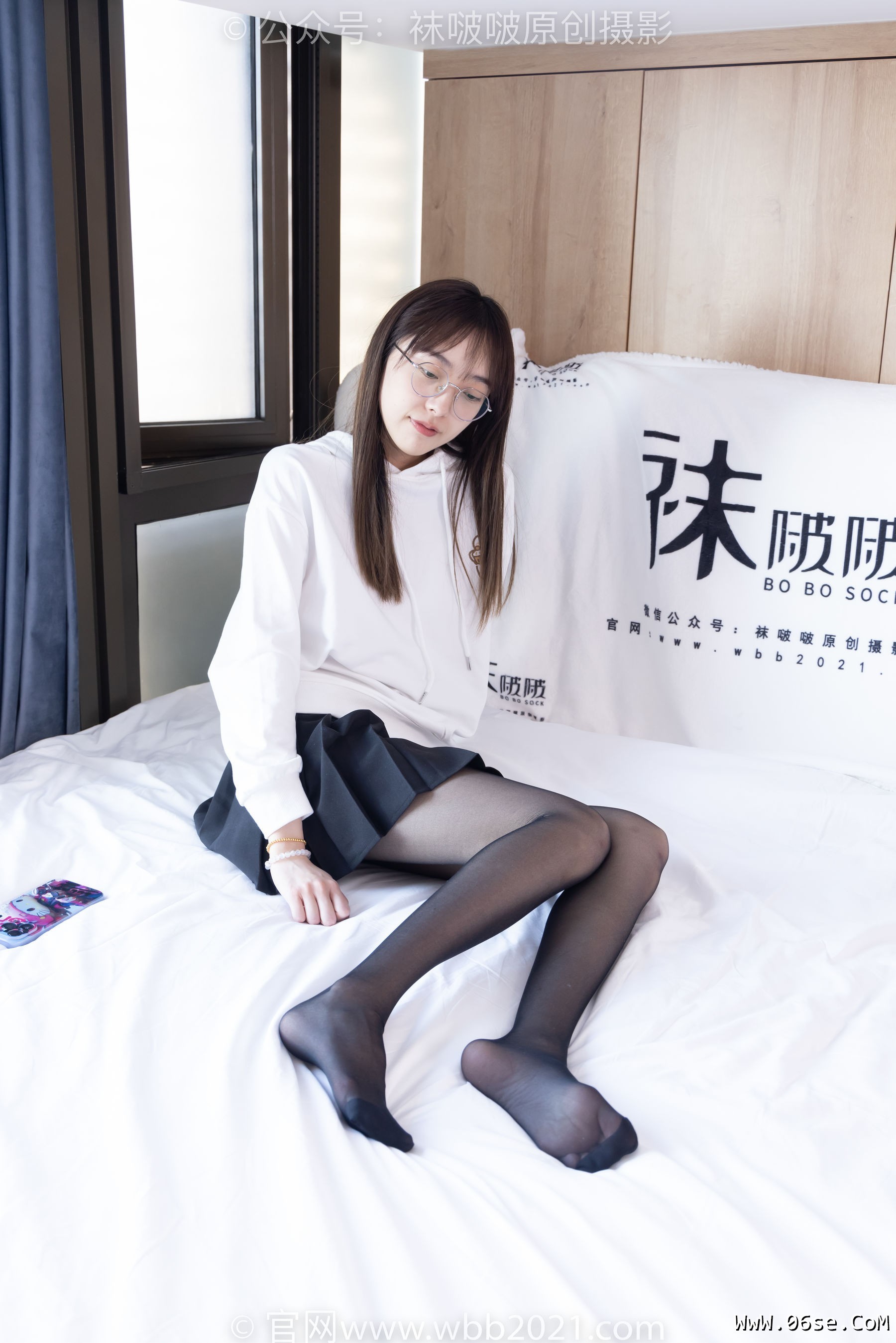 图片[132]-BoBoSocks袜啵啵 No.407 稚予 -板鞋、黑丝[140P]-六色网