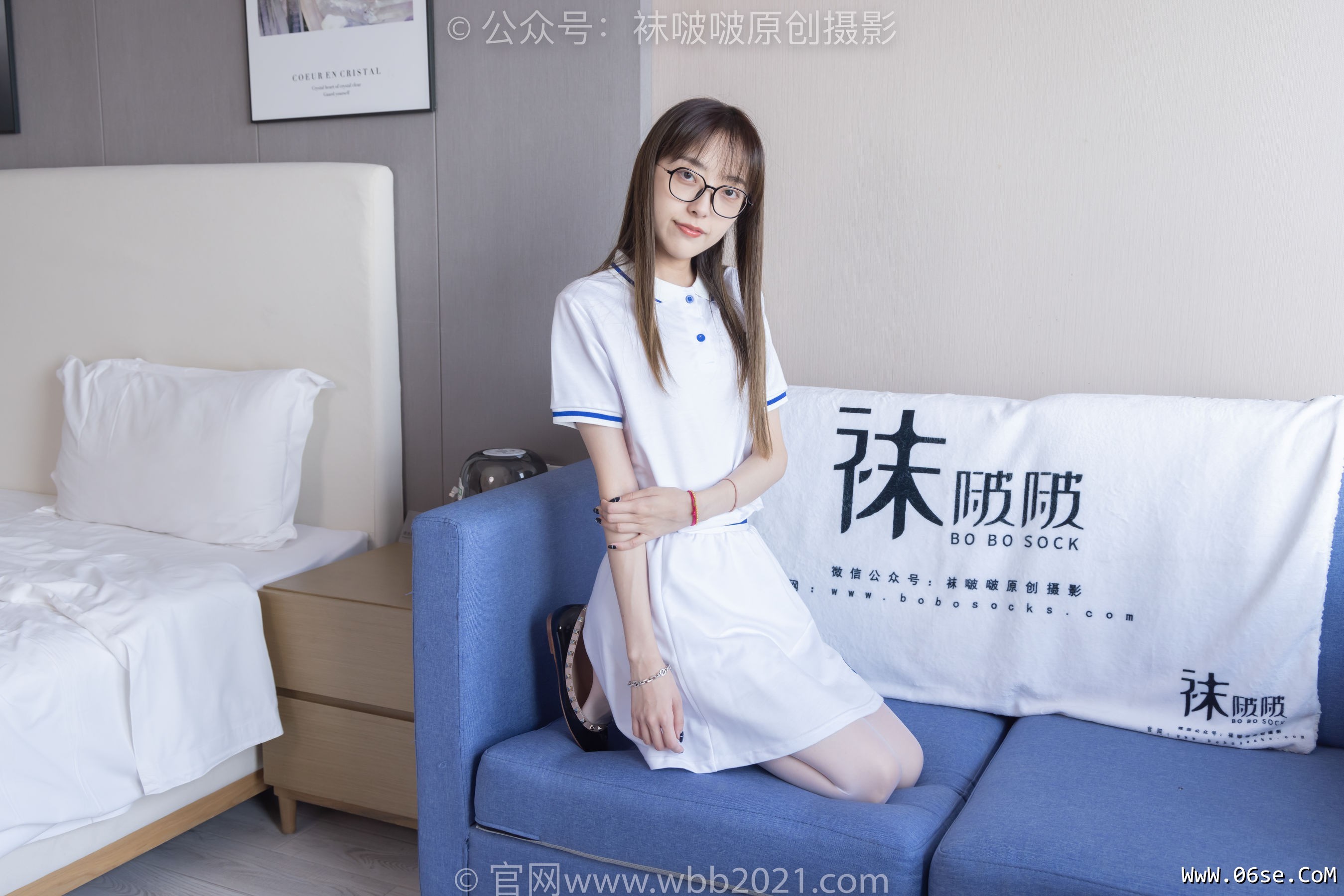 图片[114]-BoBoSocks袜啵啵 No.344 稚予 -板鞋、平底鞋、白丝[150P]-六色网