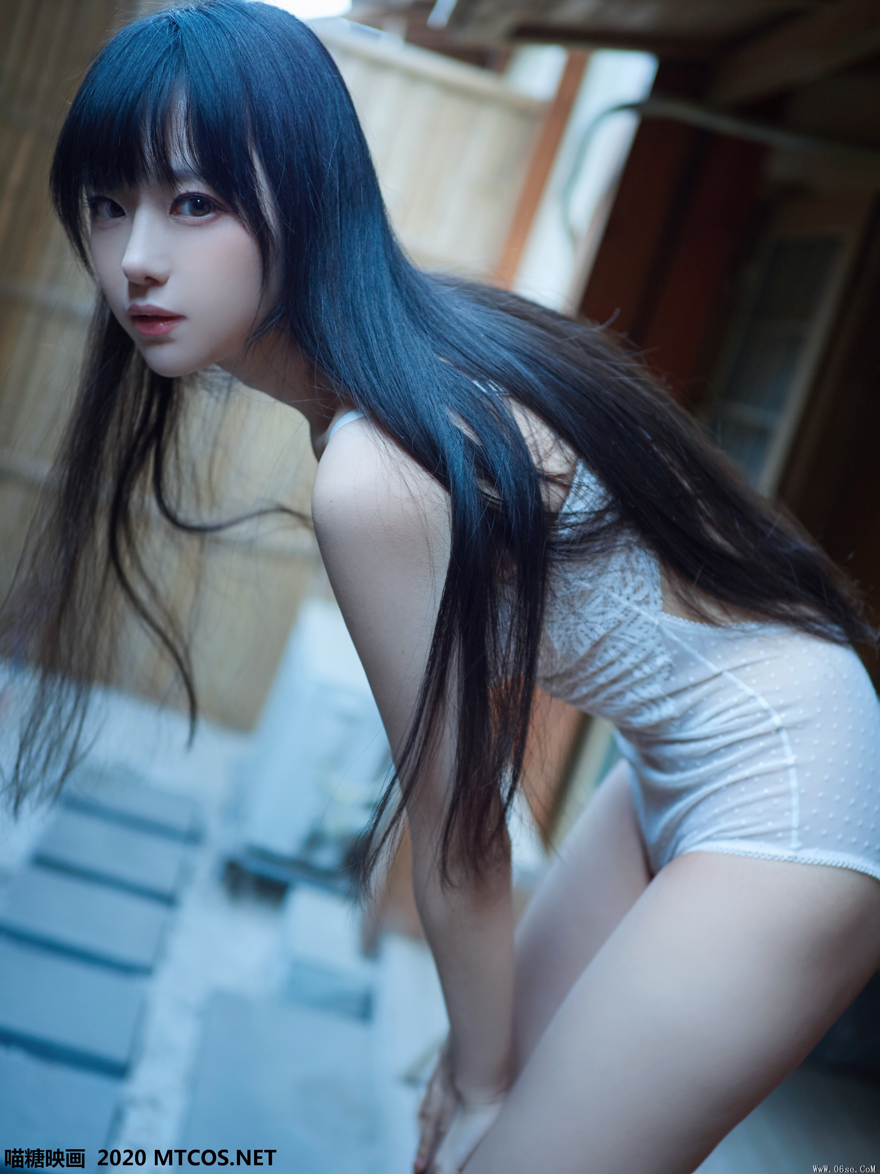图片[10]-喵糖映画 VOL.147 白色泳装之温泉[25P／163M]-六色网