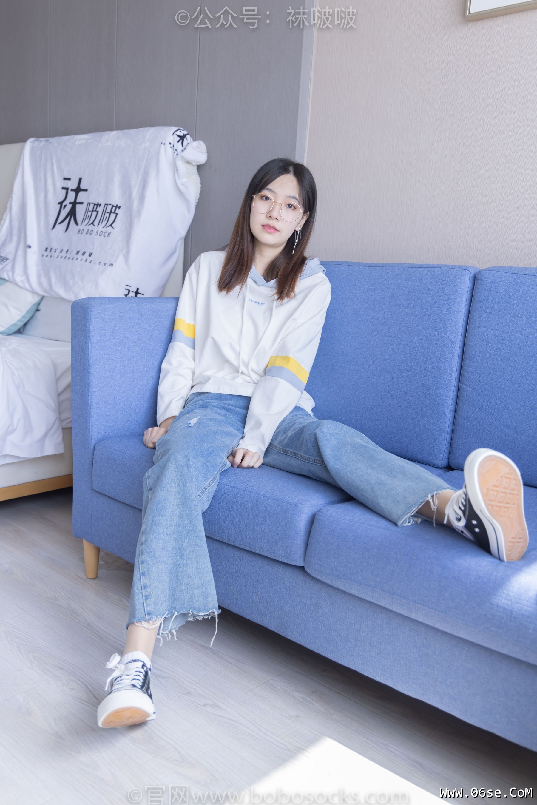图片[22]-BoBoSocks袜啵啵 No.080 小甜豆-帆布鞋、白棉袜、肉丝[140P]-六色网