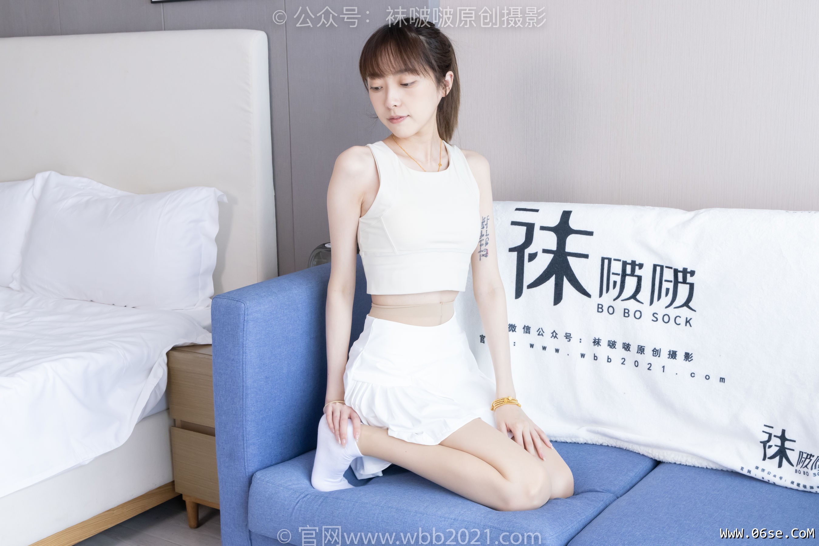 图片[80]-BoBoSocks袜啵啵 No.424 稚予 -运动鞋、白棉袜、肉丝、腰丝[140P]-六色网