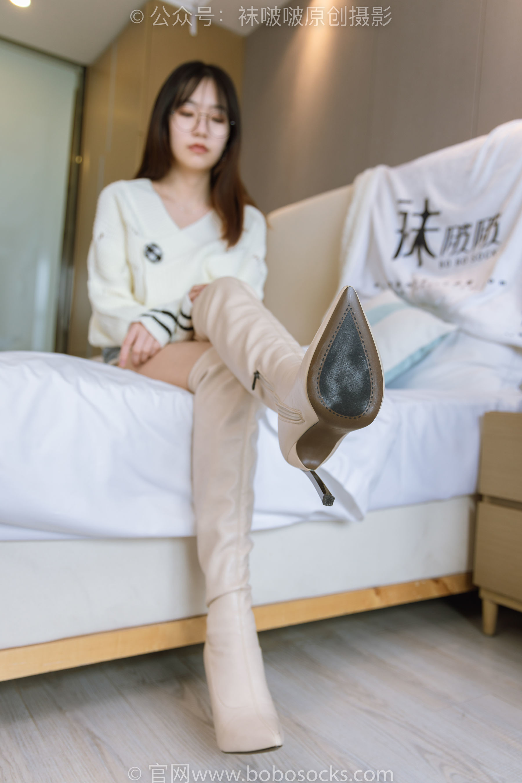 图片[24]-BoBoSocks袜啵啵 No.222 小甜豆-长靴、白棉袜、裸足[180P]-六色网