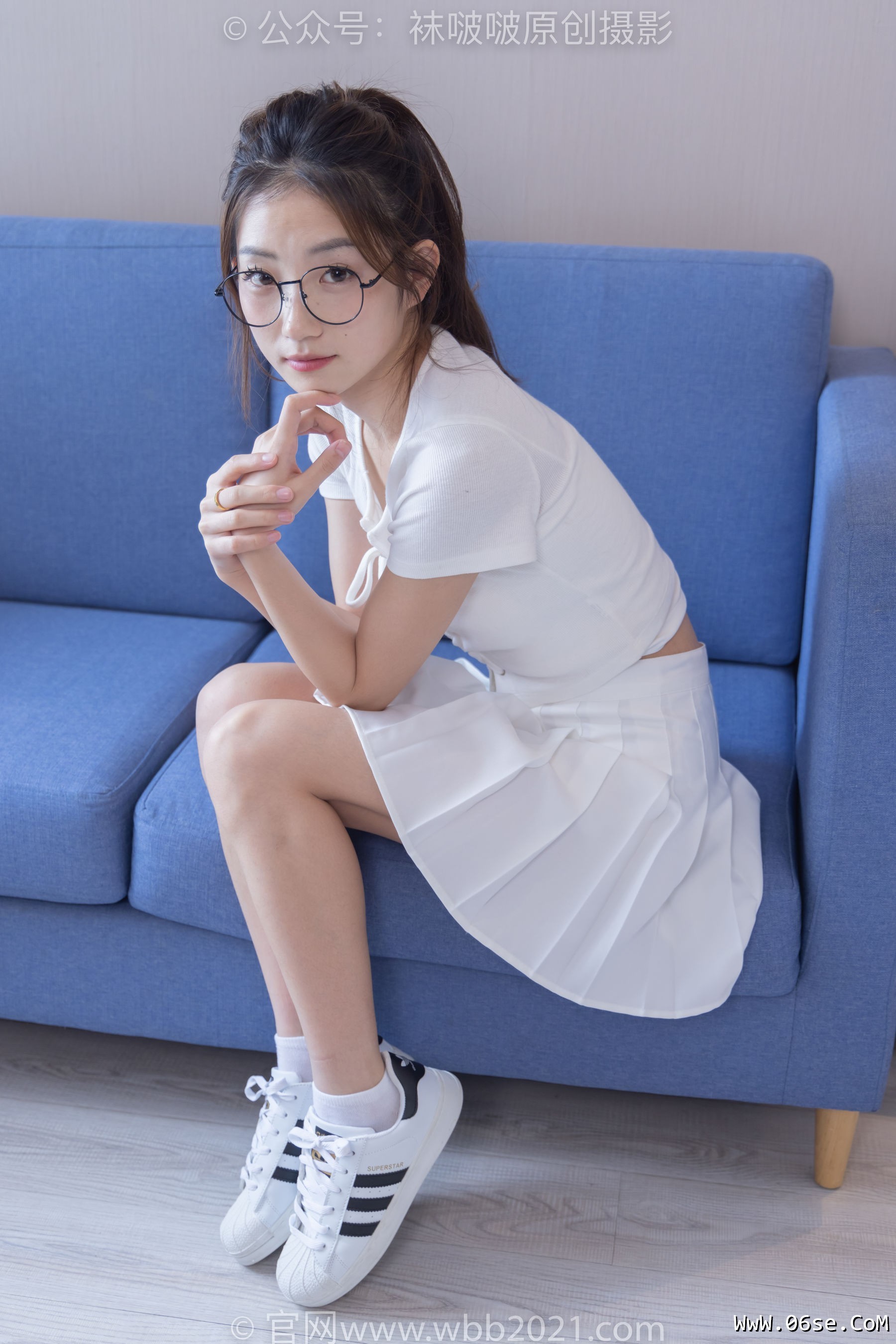 图片[75]-BoBoSocks袜啵啵 No.258 小沫 -贝壳头板鞋、白棉袜[148P]-六色网
