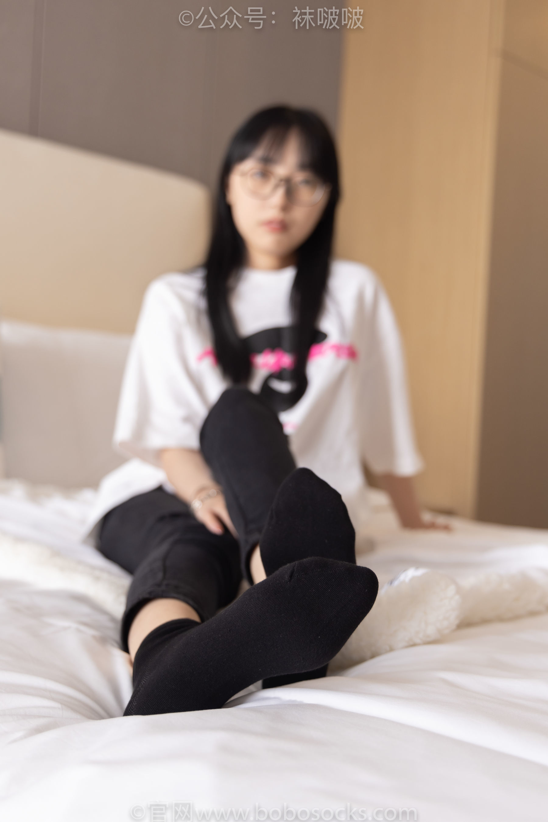 图片[109]-BoBoSocks袜啵啵 No.055 稚予-斯凯奇运动鞋、白棉袜、黑棉袜[139P]-六色网