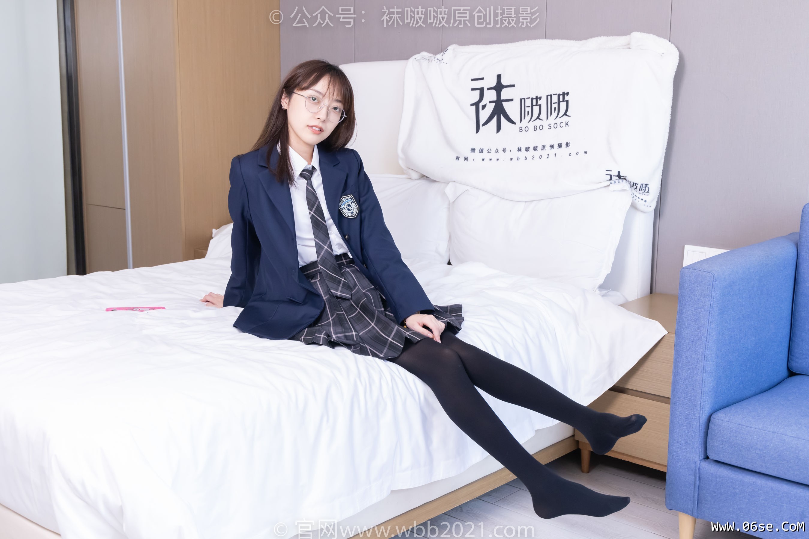 图片[49]-BoBoSocks袜啵啵 No.432 稚予 -皮鞋、厚黑丝、jk制服[184P]-六色网