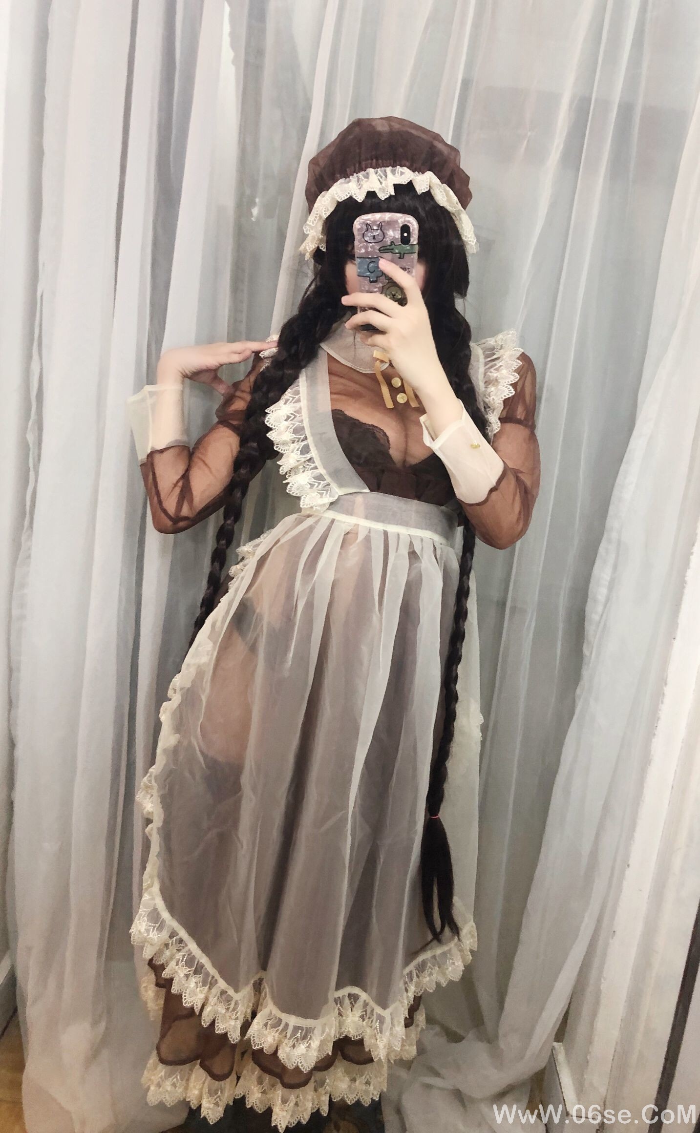 图片[5]-二次元巨乳美女鹿野希 透明女仆[97P]-六色网