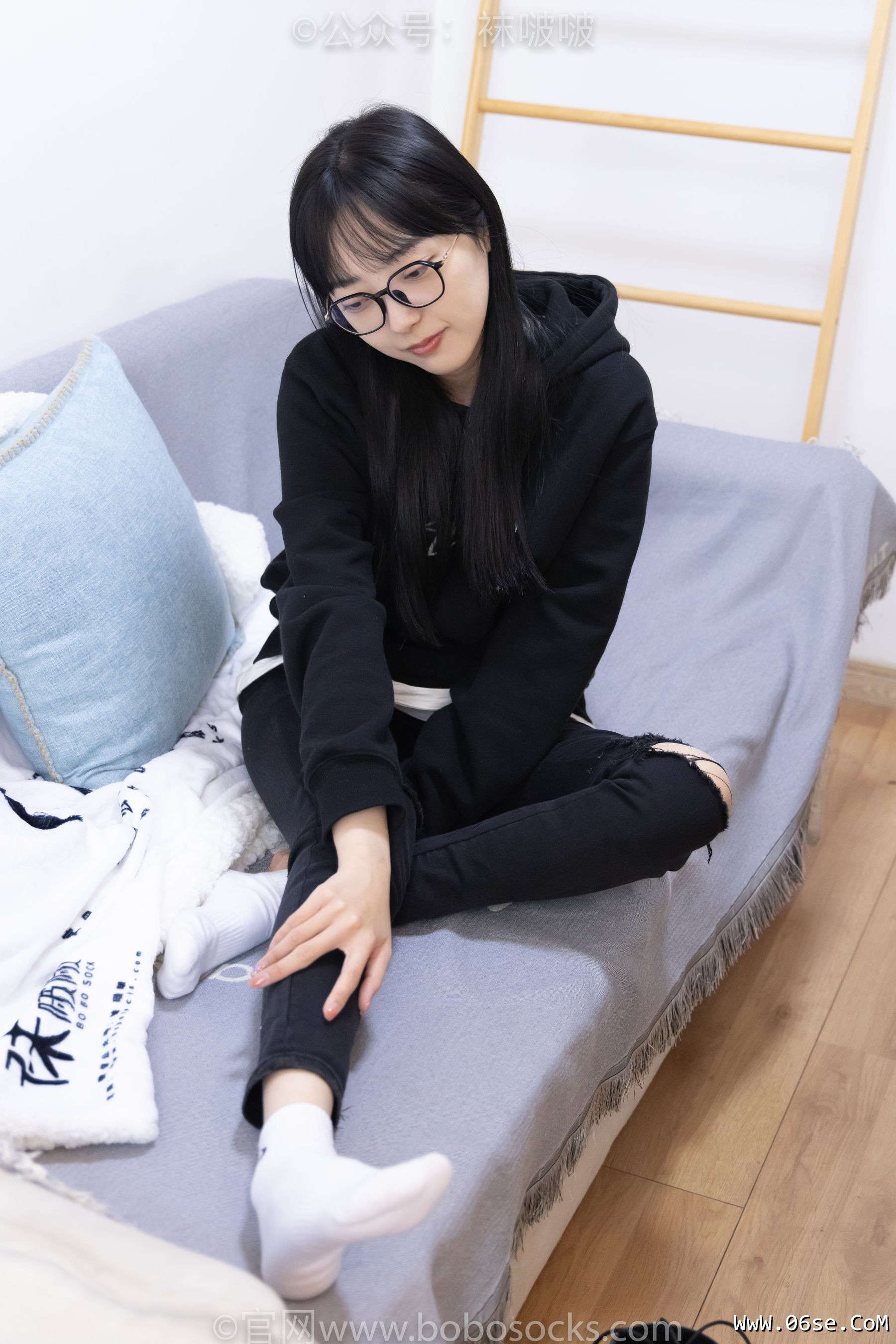 图片[92]-BoBoSocks袜啵啵 No.061 稚予-短靴、白棉袜、裸足[145P]-六色网