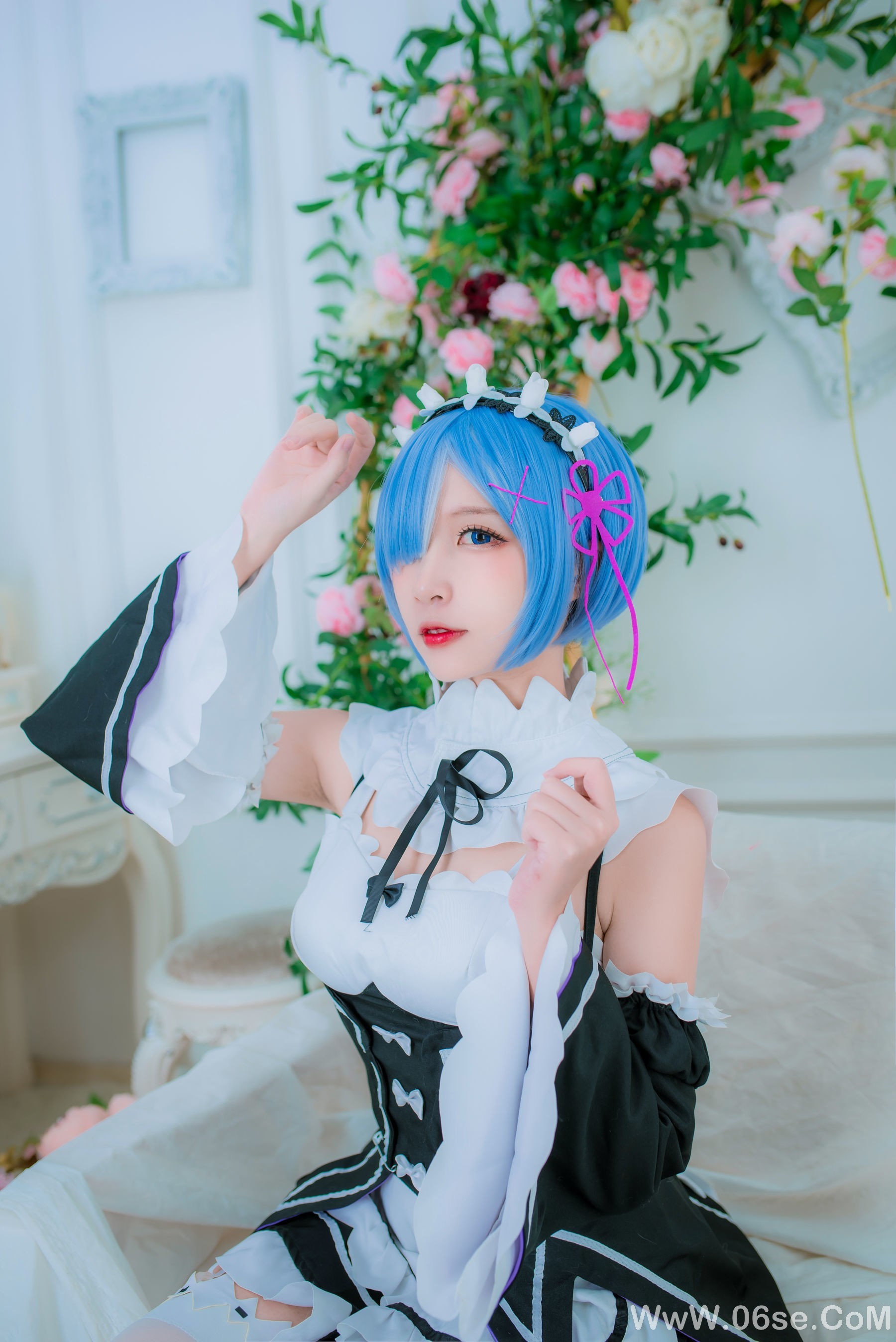 图片[4]-人气Coser二佐Nisa 蕾姆女仆[33P]-六色网