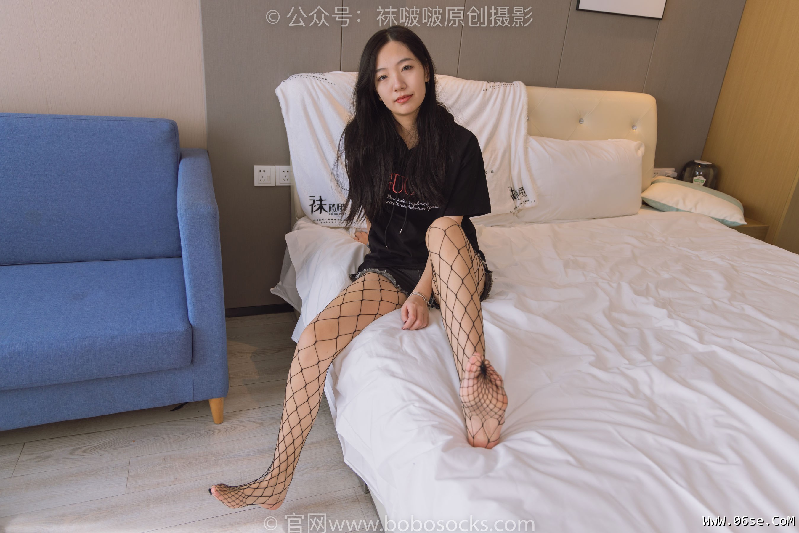 图片[6]-BoBoSocks袜啵啵 No.203 三双靴子、黑丝、网袜[144P]-六色网
