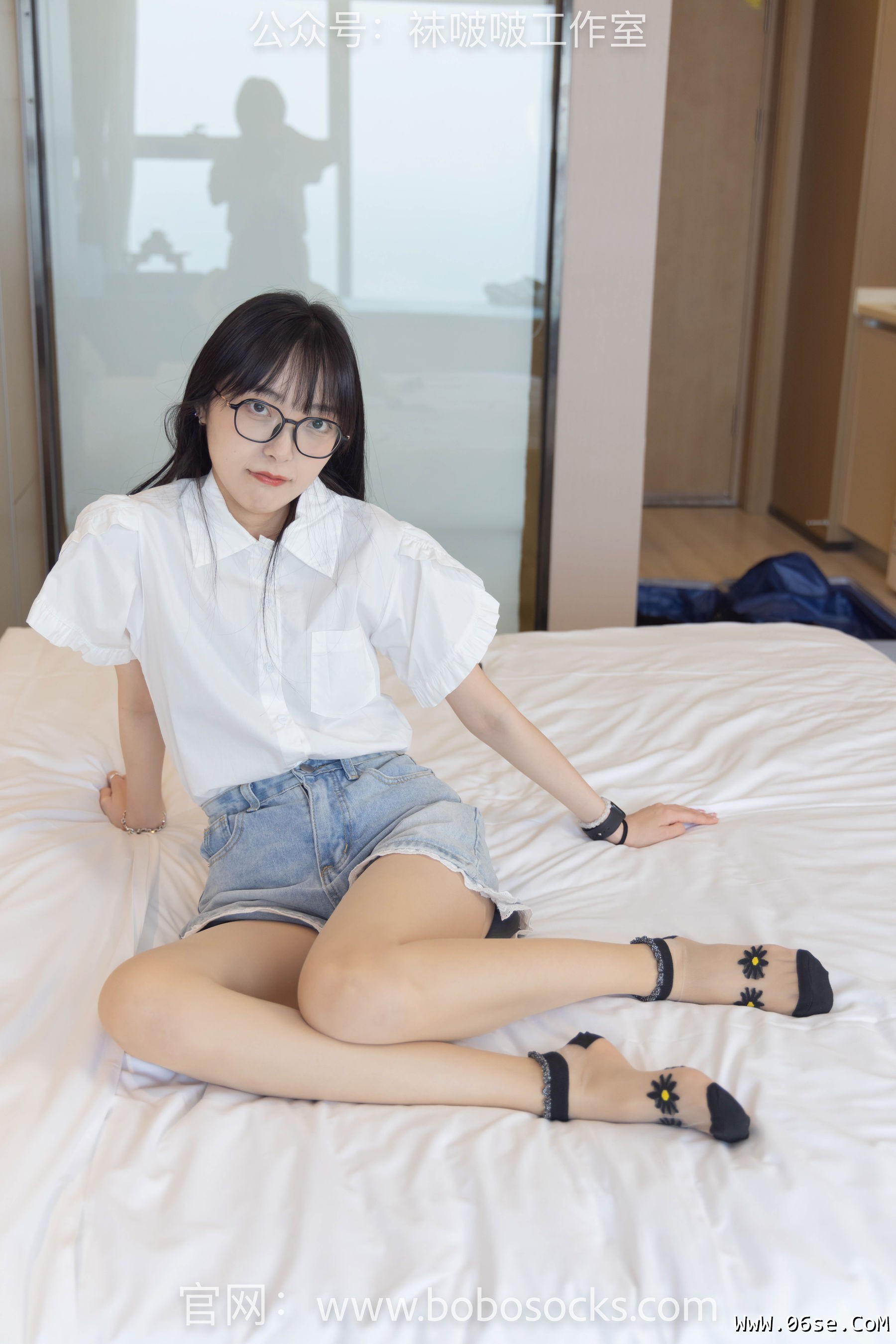 图片[37]-BoBoSocks袜啵啵 No.097 稚予-板鞋、玻璃丝短袜、肉丝[140P]-六色网