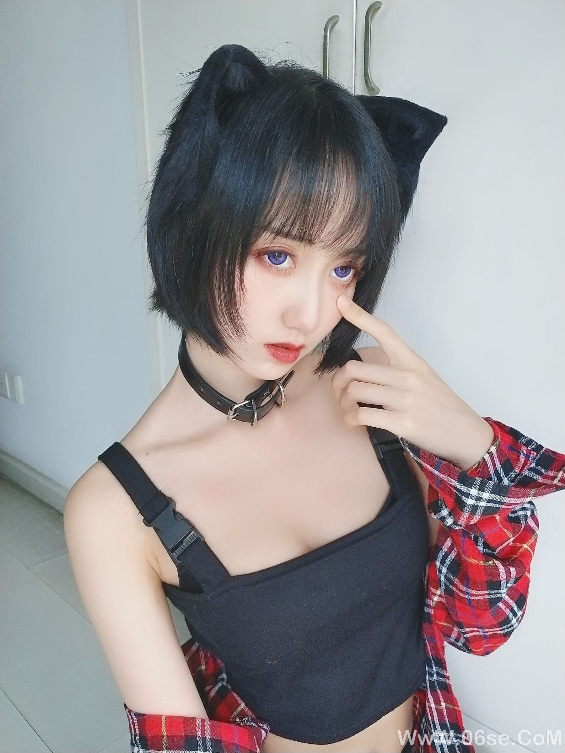 图片[40]-萌系小姐姐木绵绵OwO 不良猫[44P]-六色网