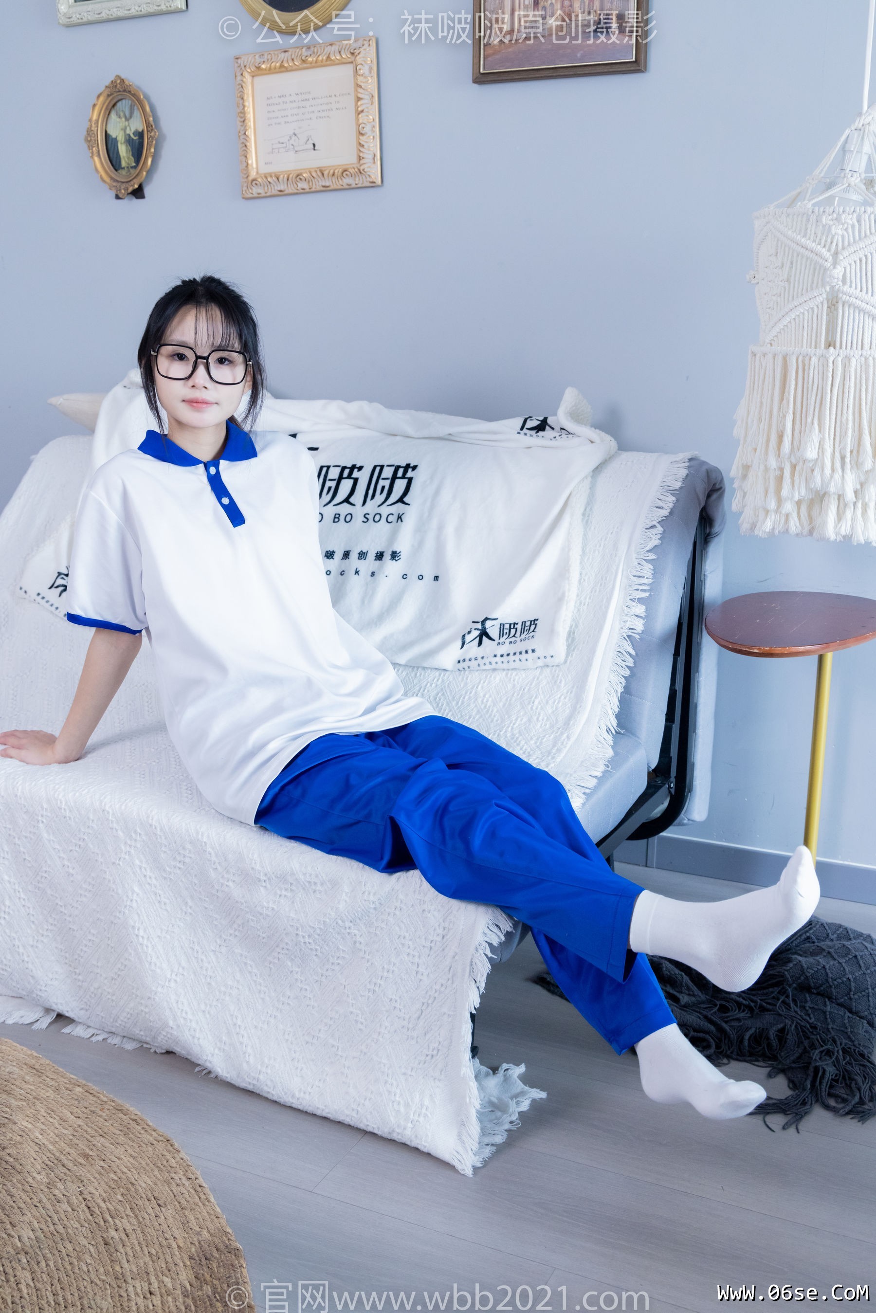 图片[137]-BoBoSocks袜啵啵 No.351 甜甜圈 -板鞋、白棉袜、肉丝、校服裤里丝[150P]-六色网