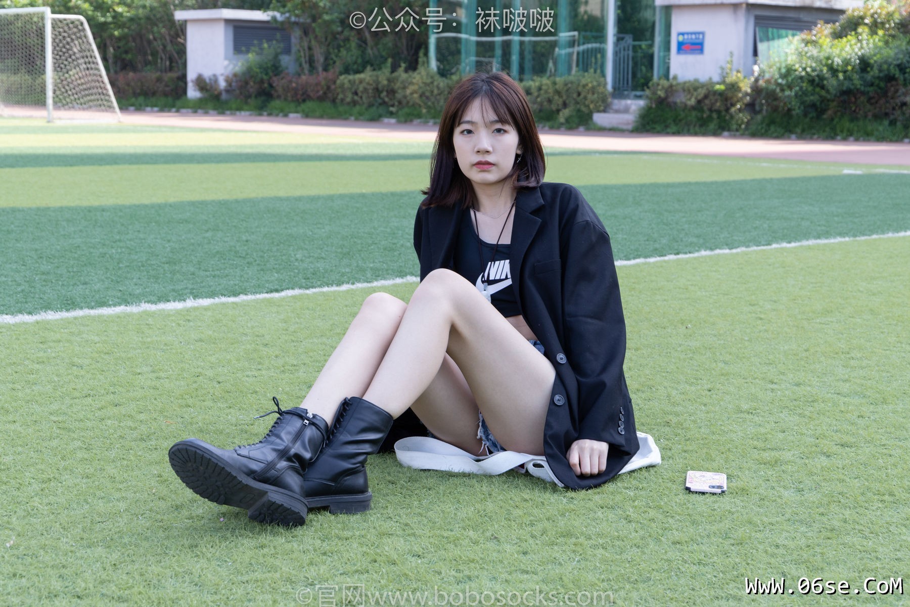 图片[22]-BoBoSocks袜啵啵 No.010 小甜豆-马丁靴、白色短棉袜、裸足[117P]-六色网