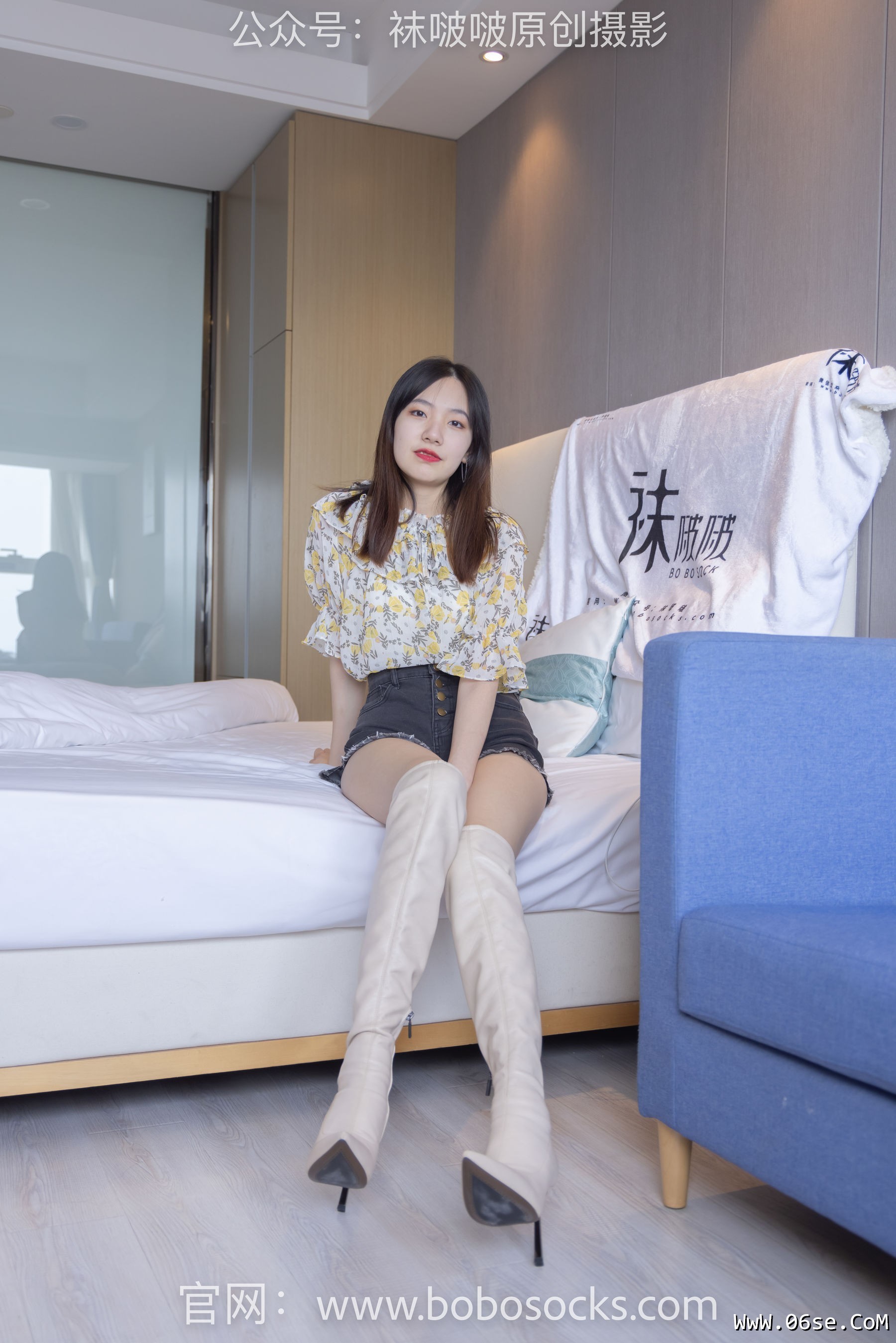 图片[168]-BoBoSocks袜啵啵 No.136 小甜豆-高跟长靴、白棉袜、裸足[200P]-六色网