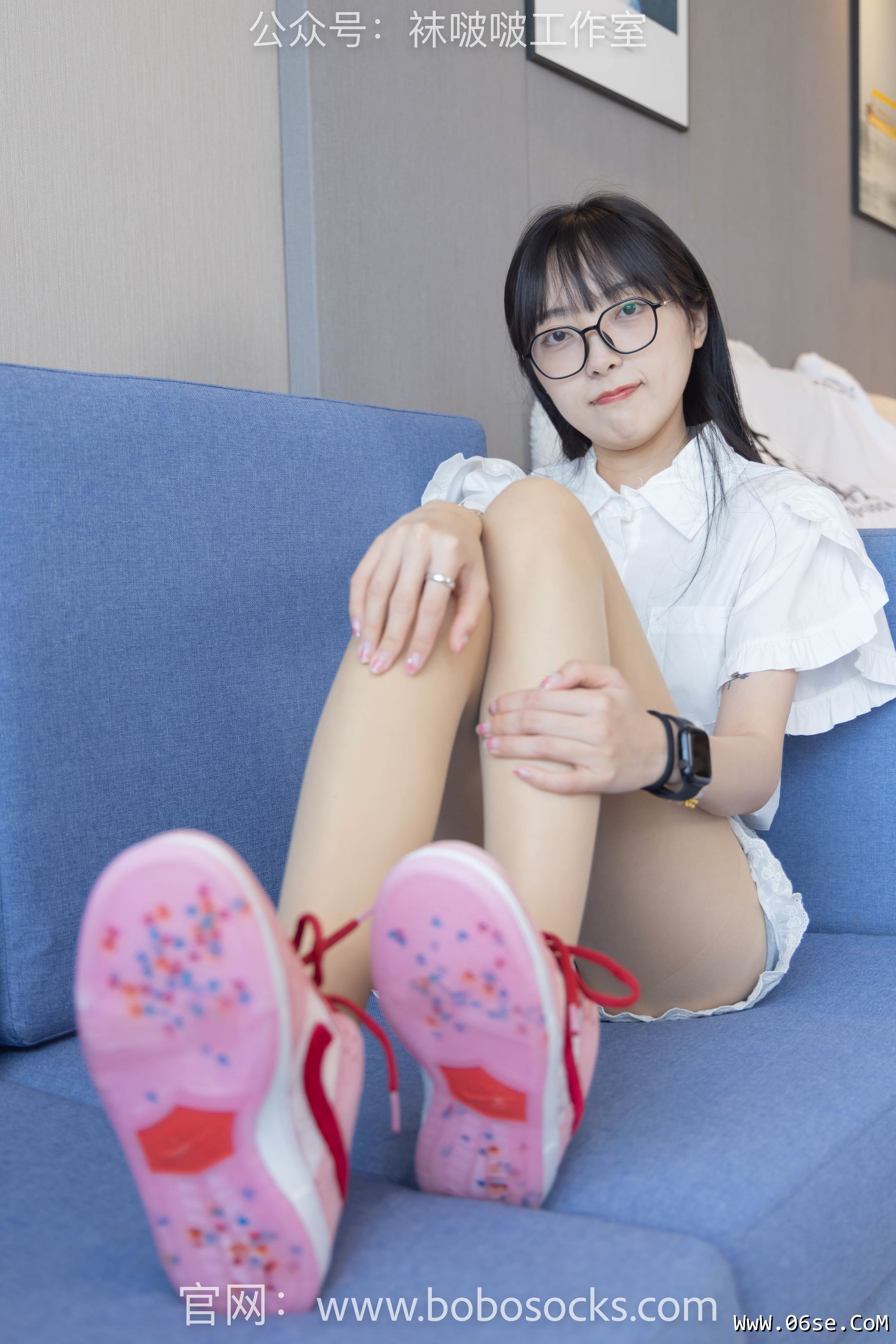 图片[17]-BoBoSocks袜啵啵 No.097 稚予-板鞋、玻璃丝短袜、肉丝[140P]-六色网