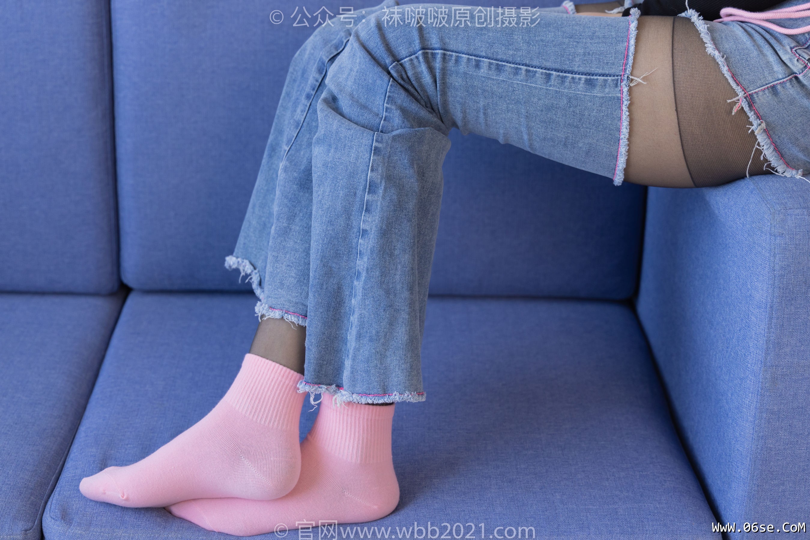 图片[80]-BoBoSocks袜啵啵 No.317 小甜豆 -运动鞋、可拆卸牛仔裤、粉色棉袜、黑丝、裤里丝[140P]-六色网