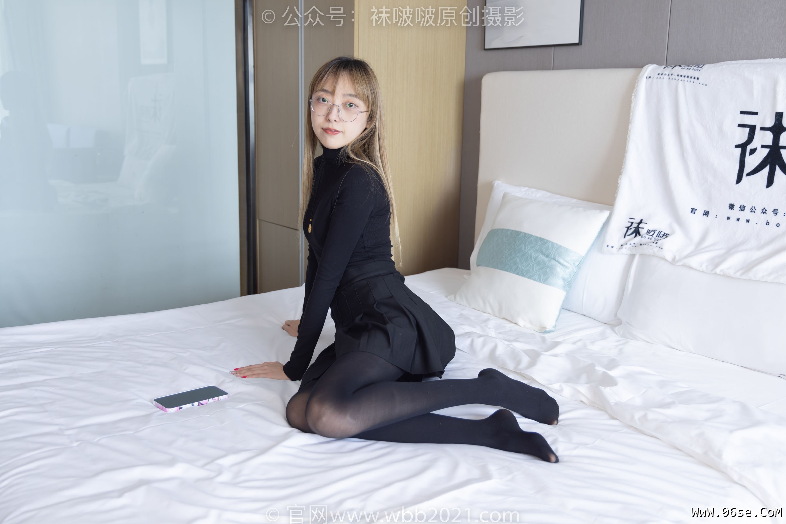 图片[110]-BoBoSocks袜啵啵 No.255 稚予 -皮鞋、厚黑丝[144P]-六色网