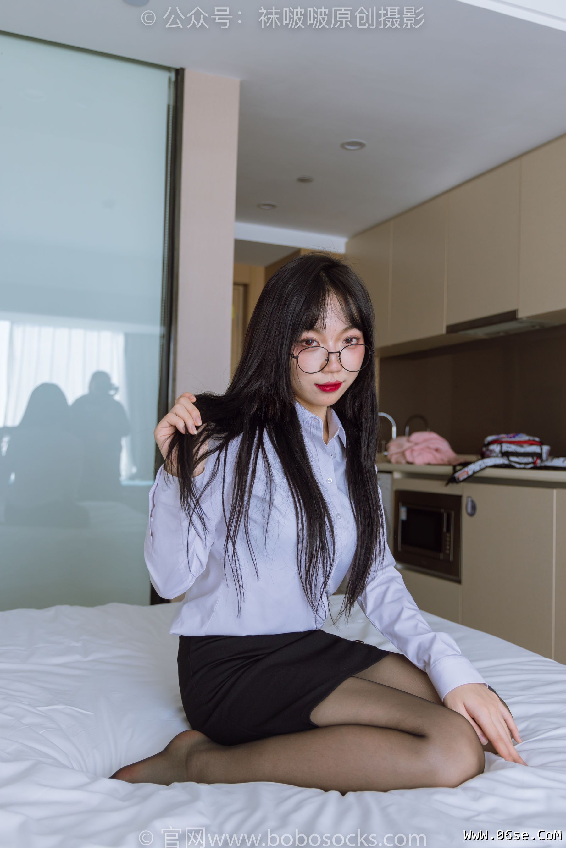 图片[32]-BoBoSocks袜啵啵 No.185 周周-ol制服、高跟鞋、黑丝[140P]-六色网