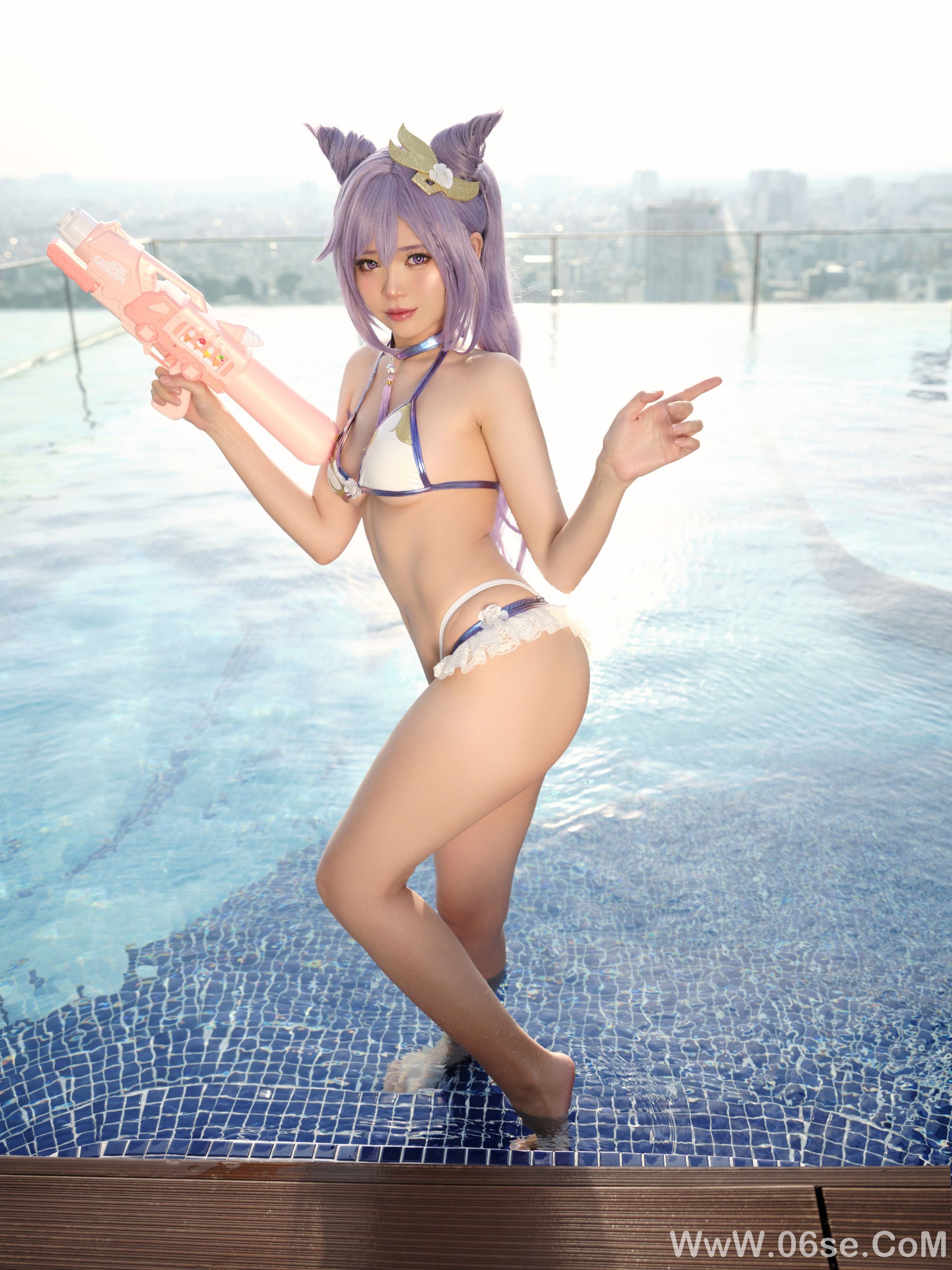 图片[2]-ZinieQ – Keqing Bikini[15P]-六色网